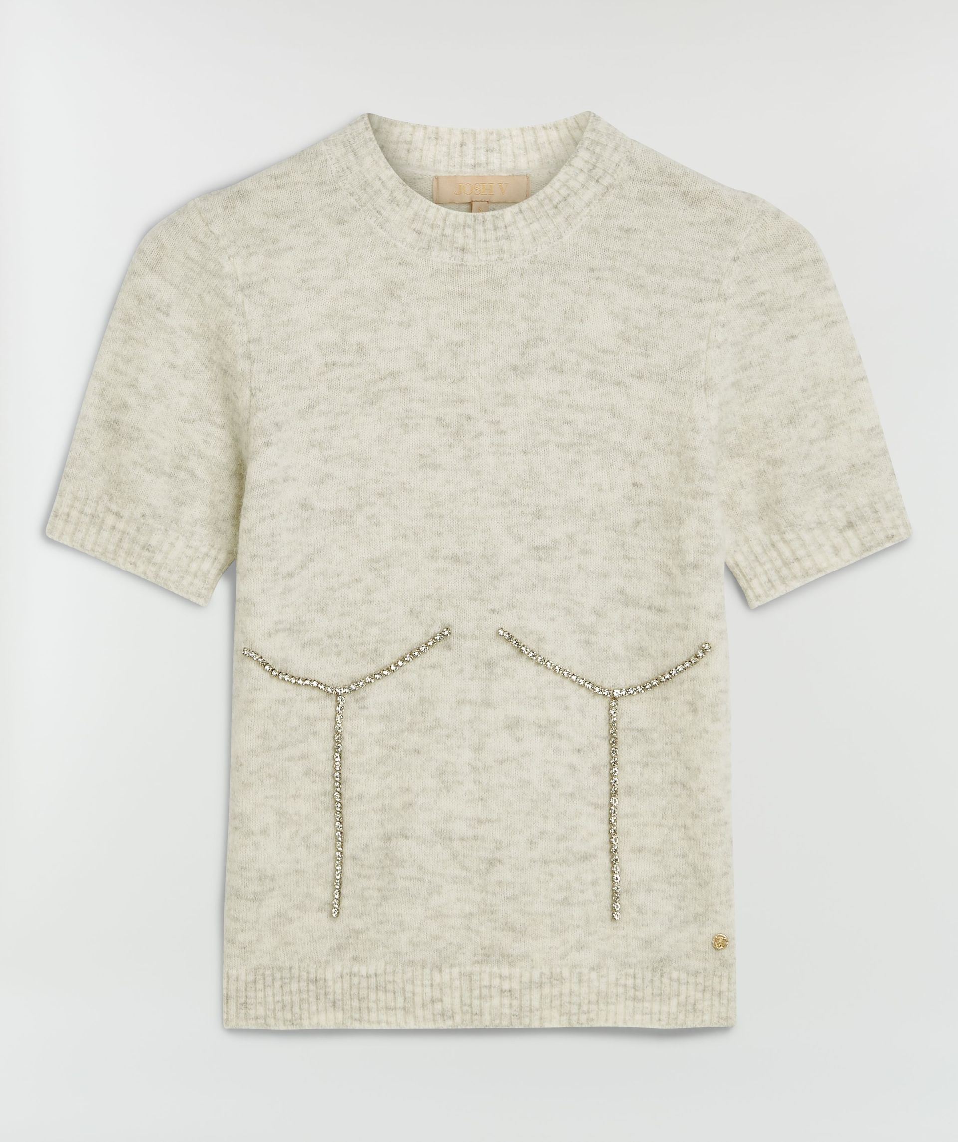 NADIE fitted sweater with decorative stones