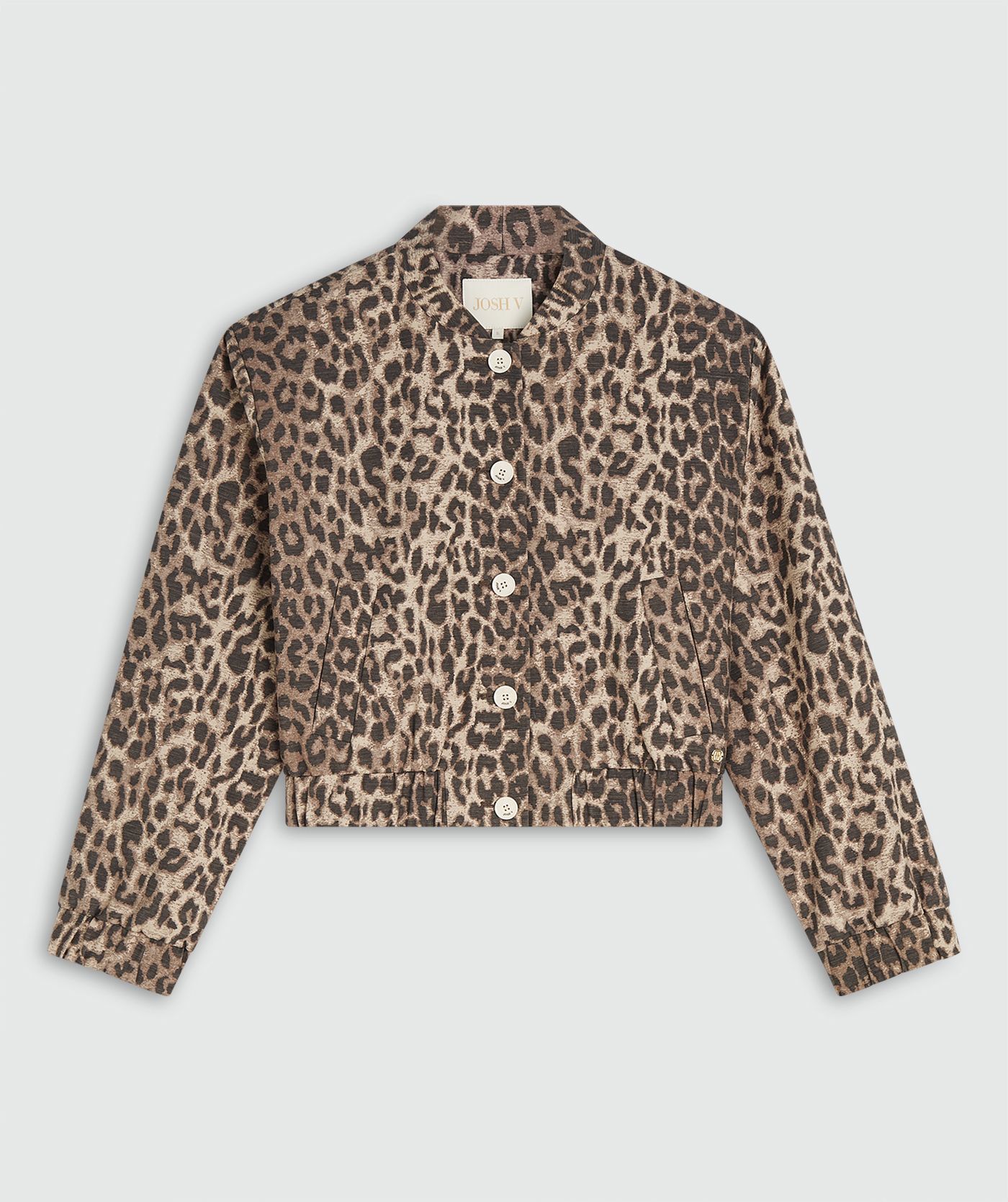 JV-NADINE bomber jacket with leopard print