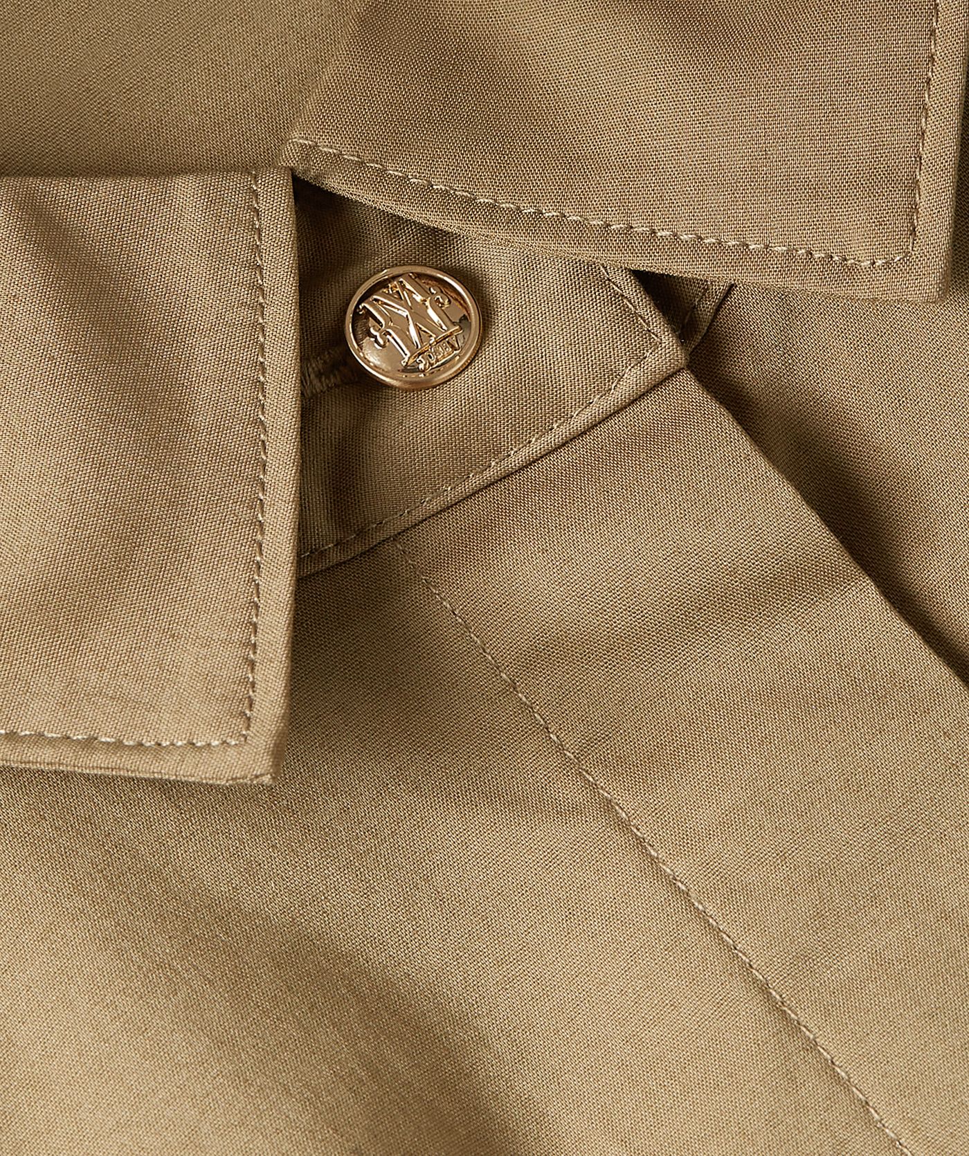 Close-up van een regular fit jumpsuit in de kleur Light Khaki