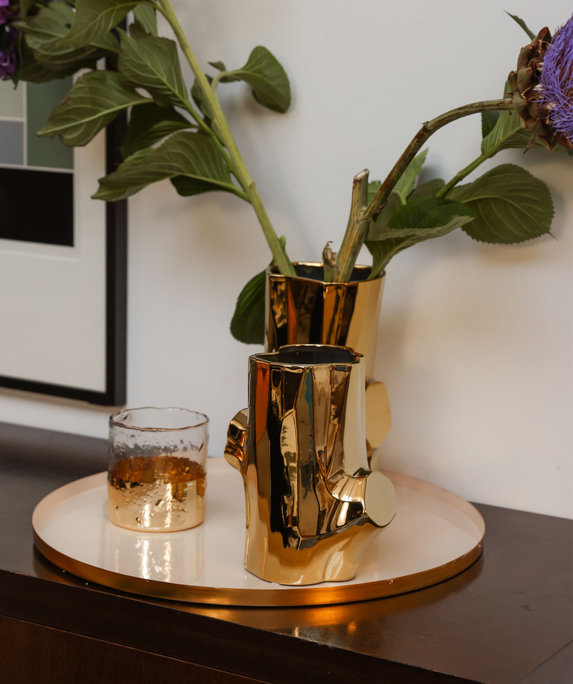Log vase (S) - pols potten