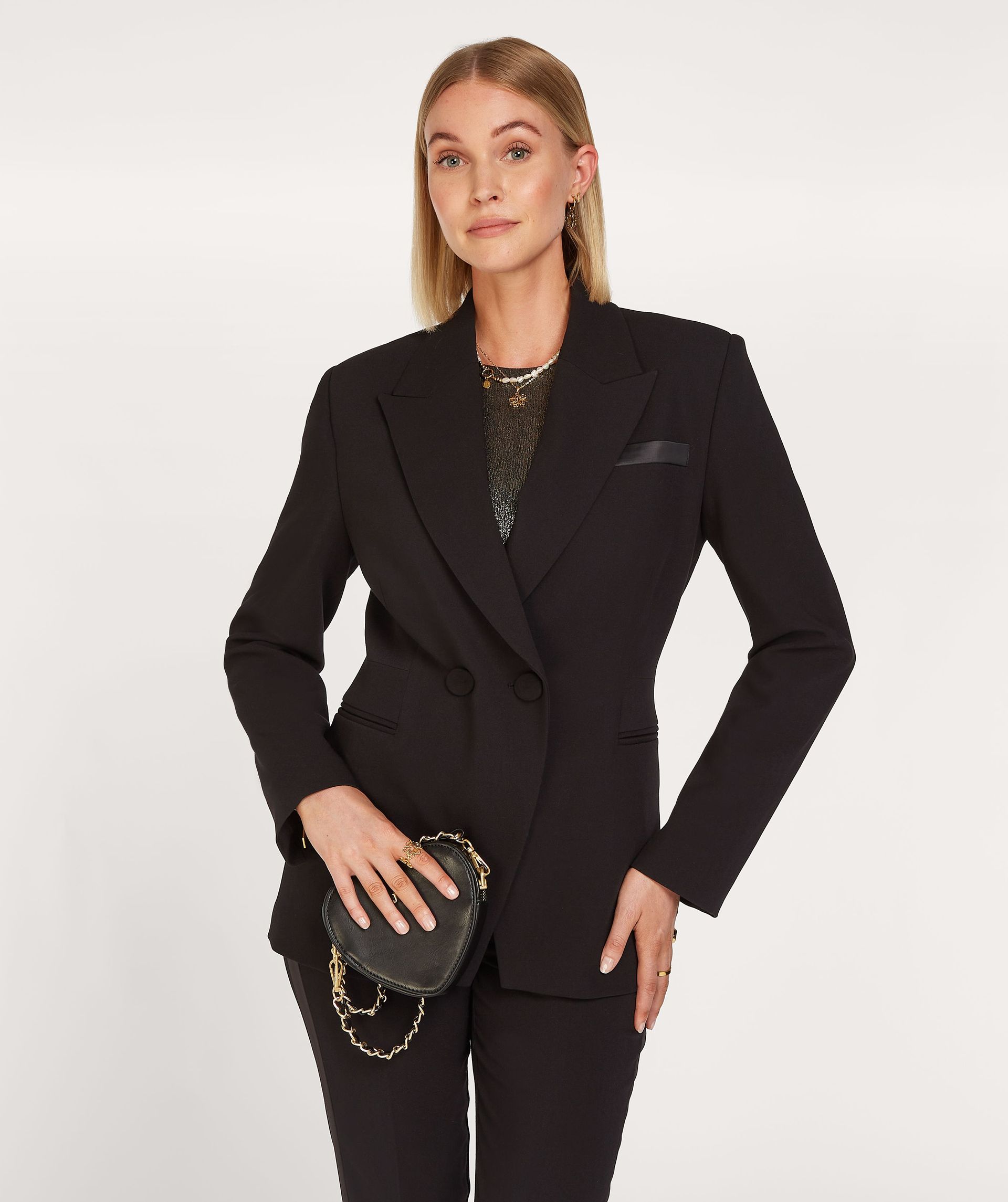 NOLAN Enganliegender Blazer mit Power-Schultern