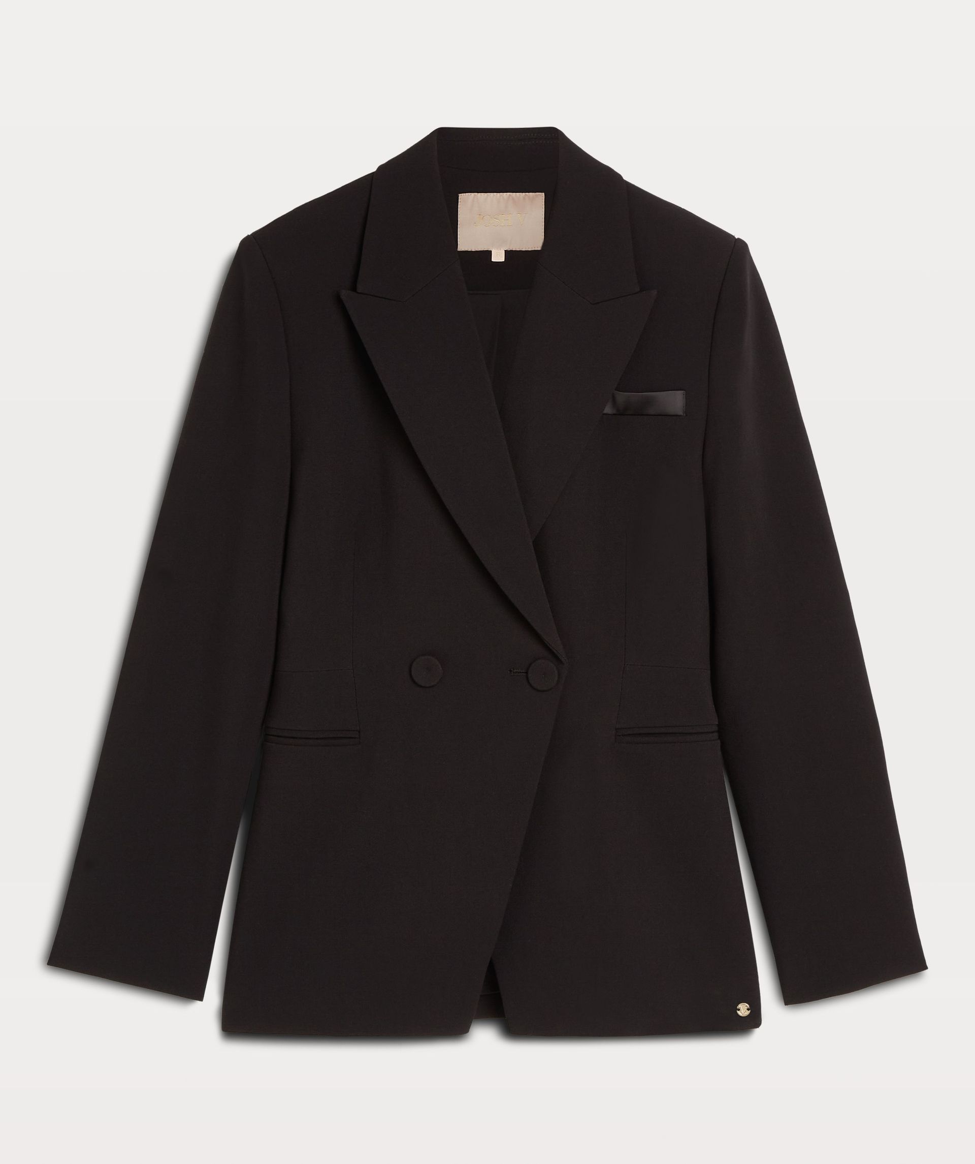 NOLAN fitted blazer met power shoulders