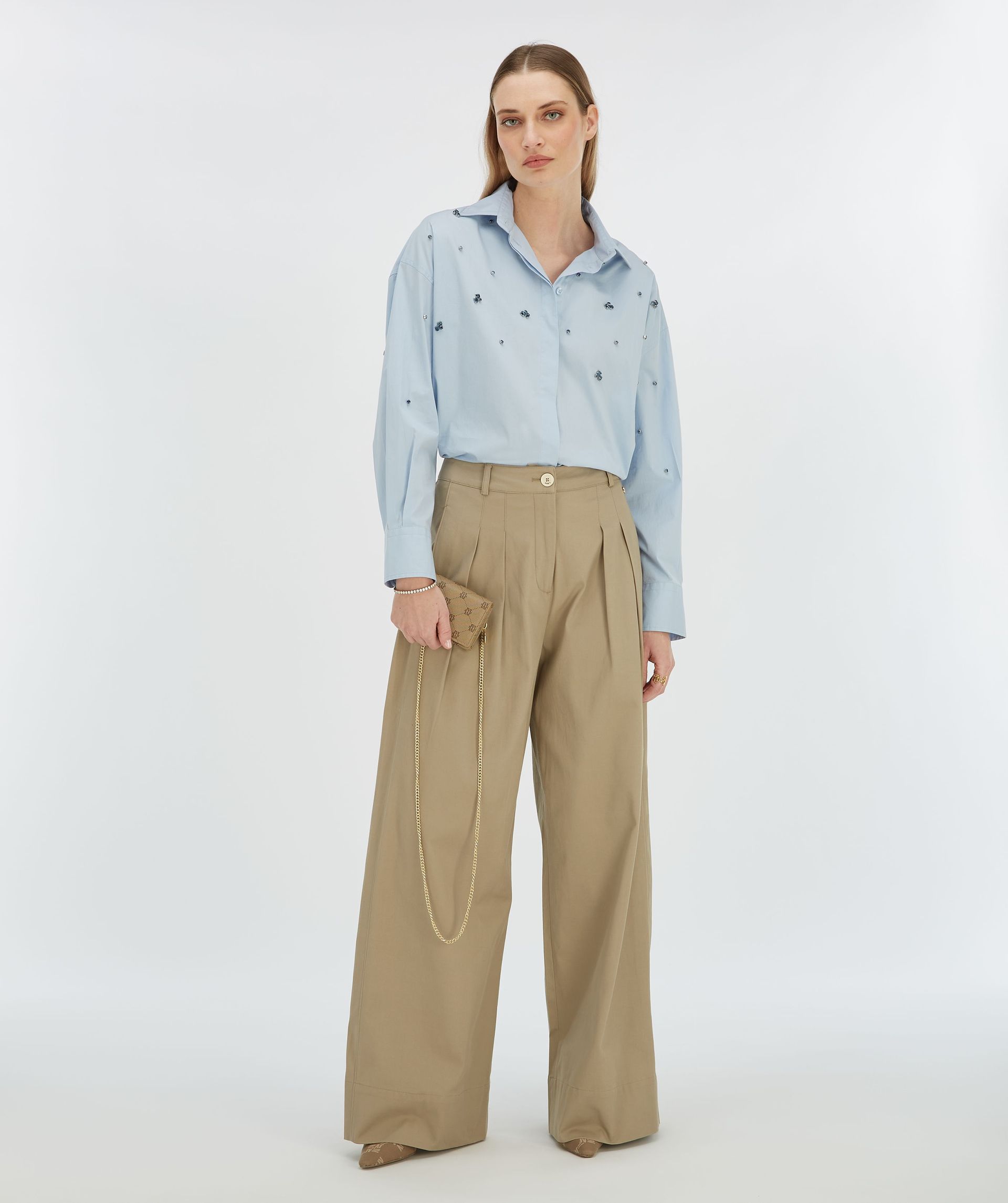 OLIVIA high-rise wide-leg trousers
