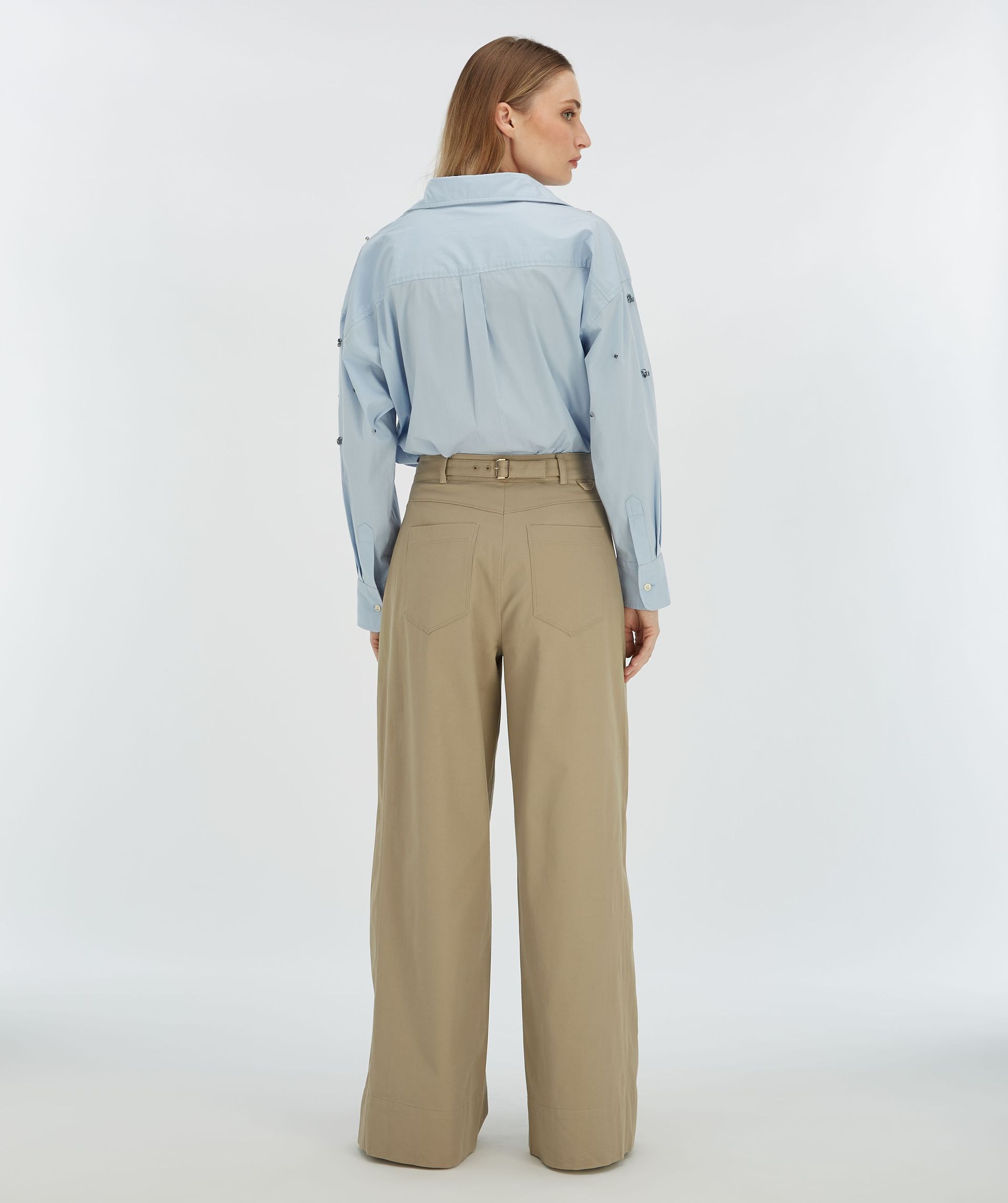 OLIVIA high-rise wide-leg trousers