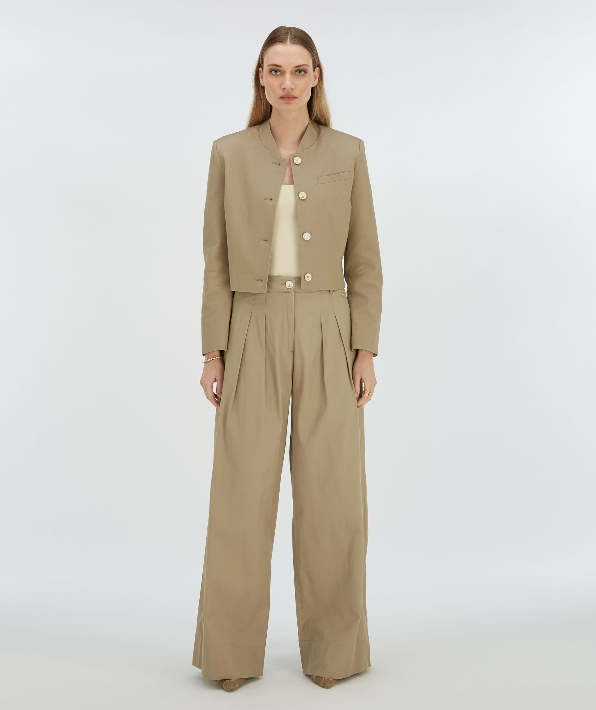 OLIVIA high-rise wide-leg trousers