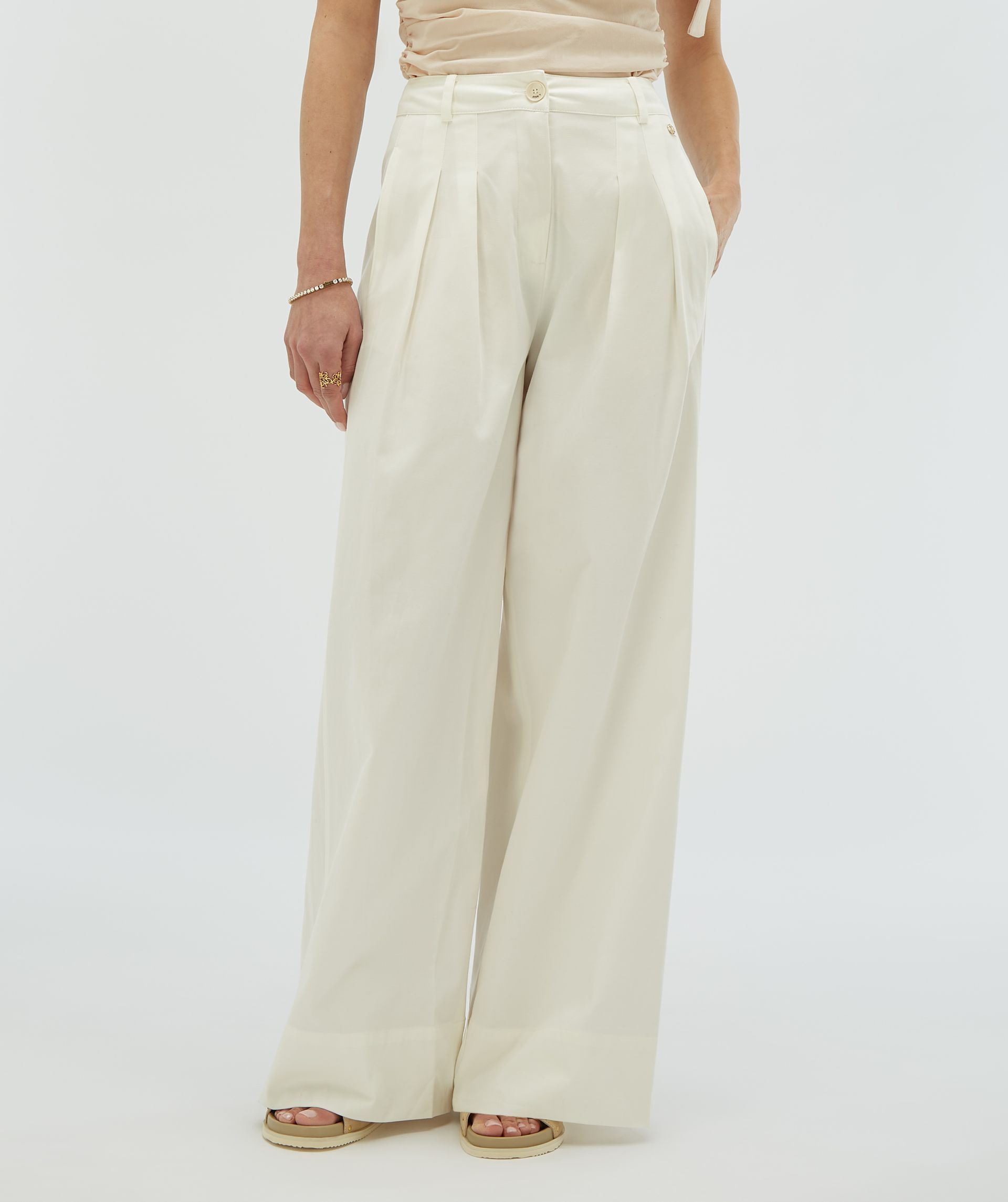 OLIVIA high waist wide leg trousers
