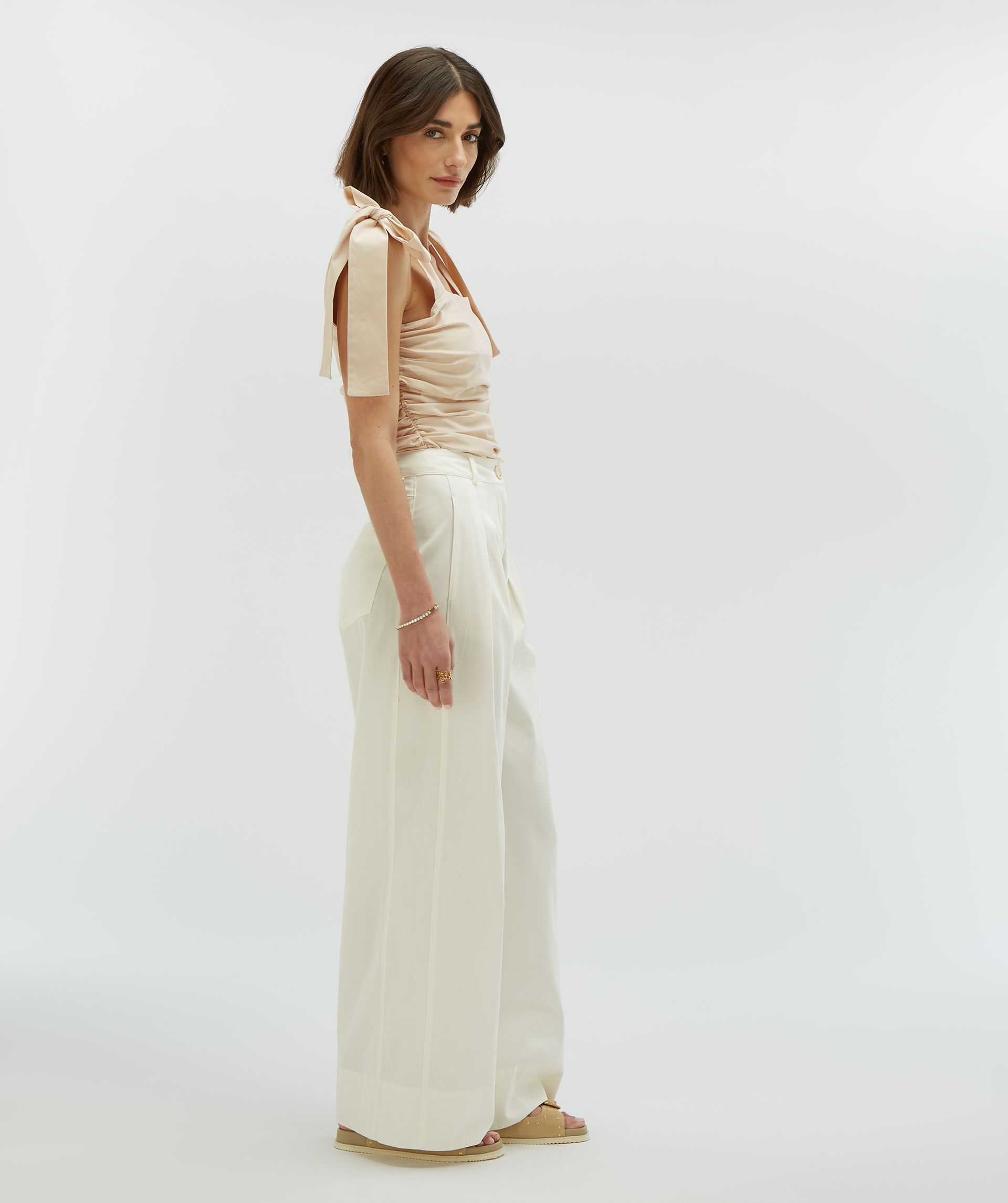 OLIVIA high waist wide leg trousers