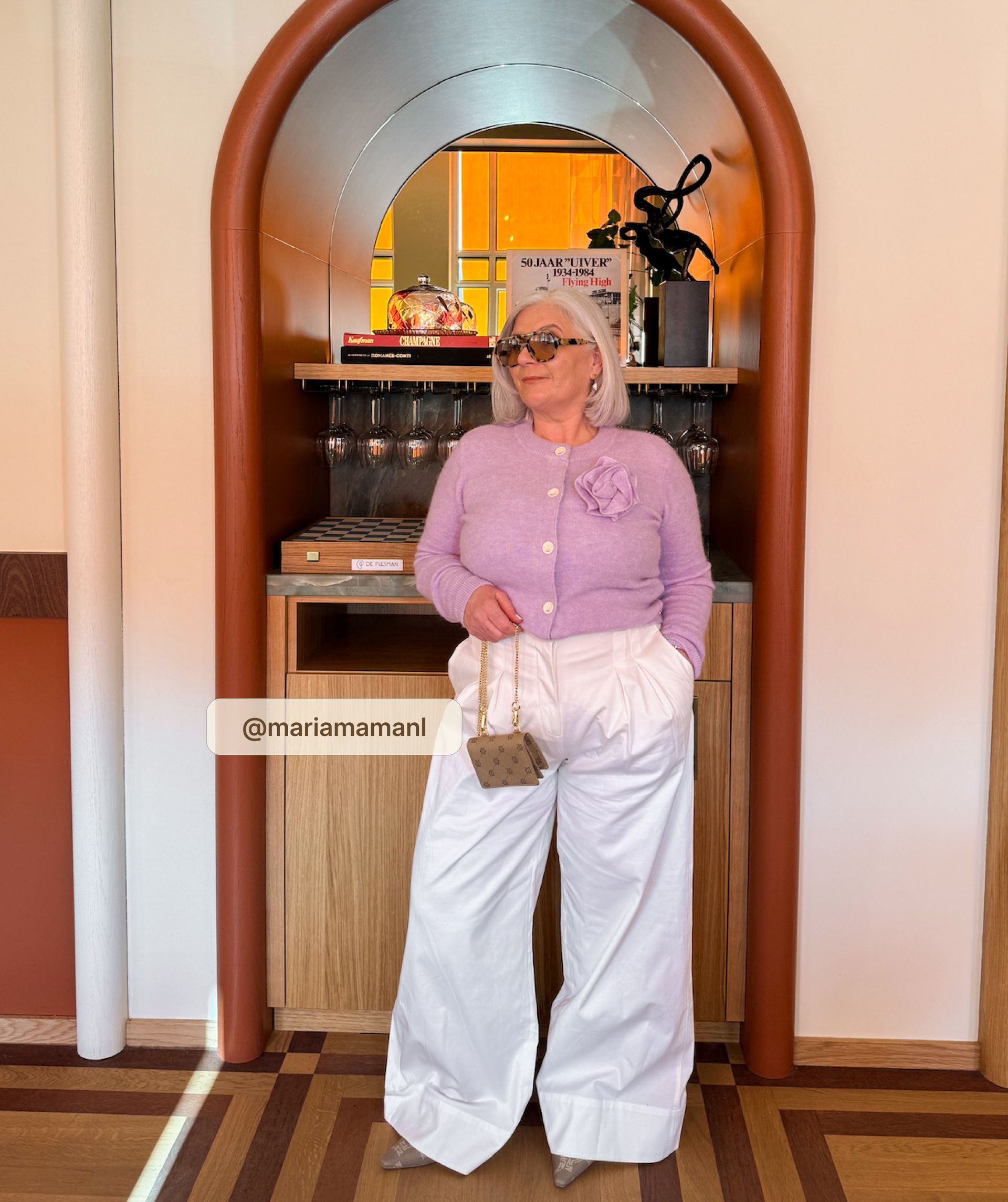OLIVIA high waist wide leg trousers