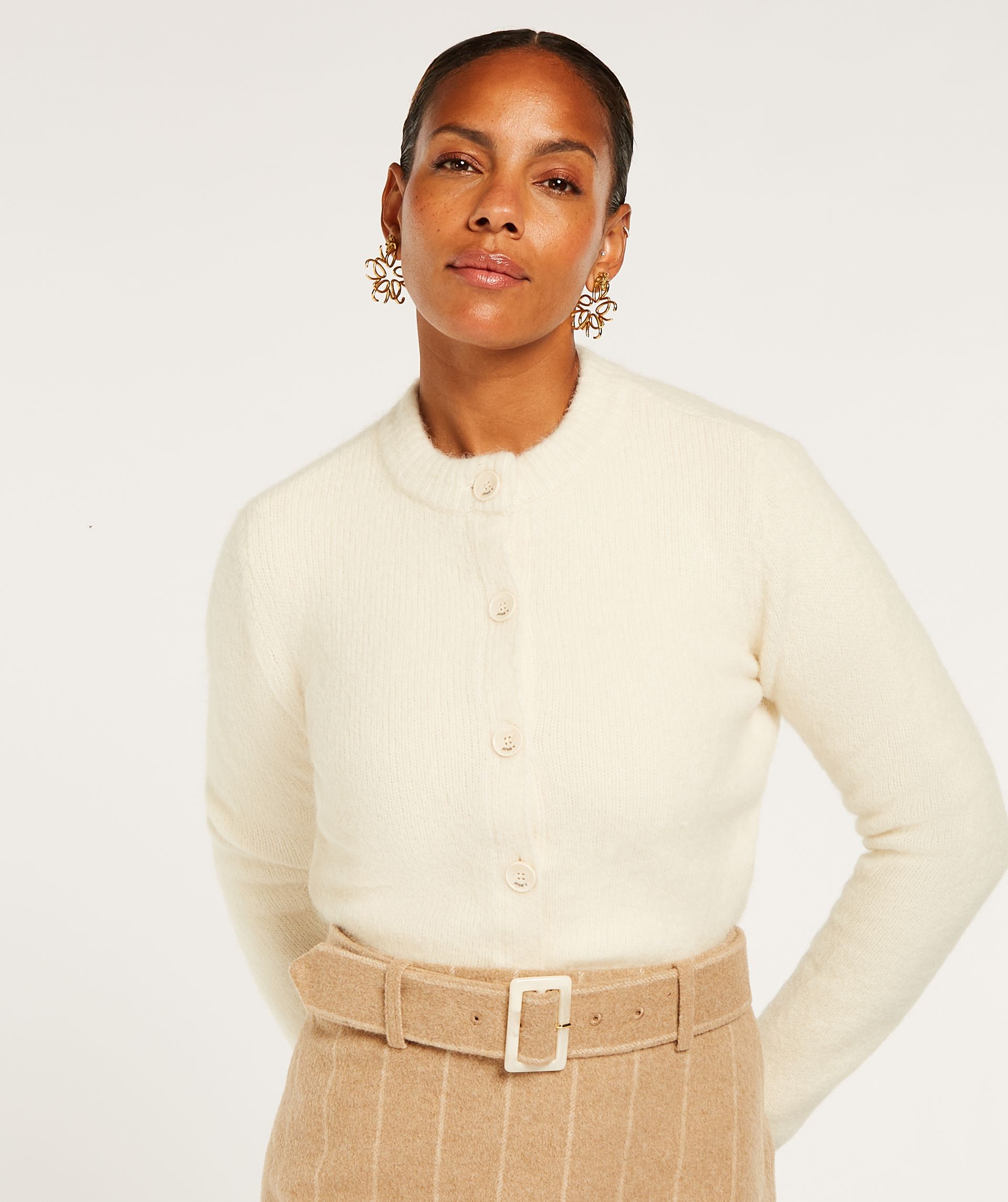 PATTY slim fit cropped Strickjacke