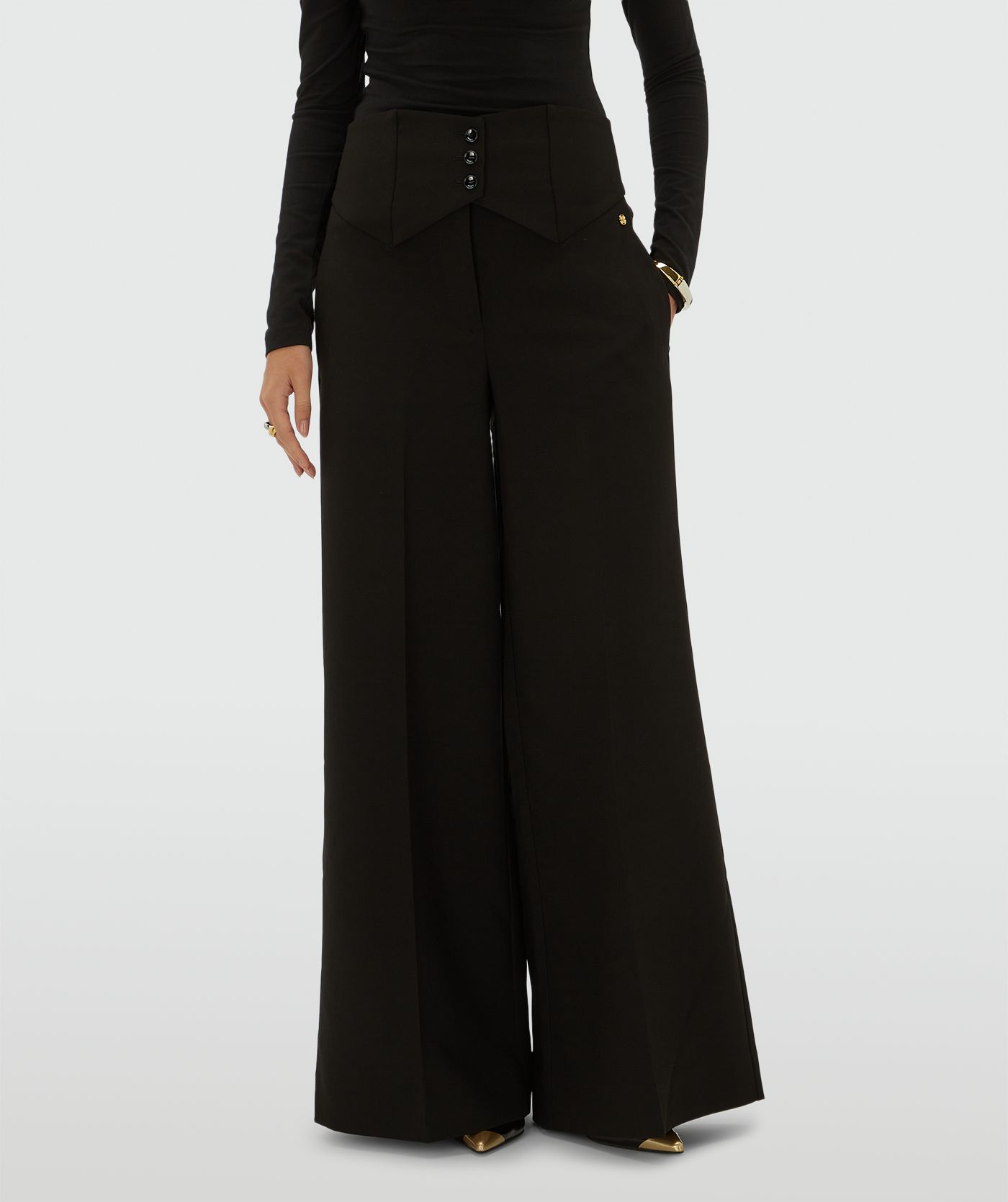 JV-PETRA high-rise wide-leg trousers