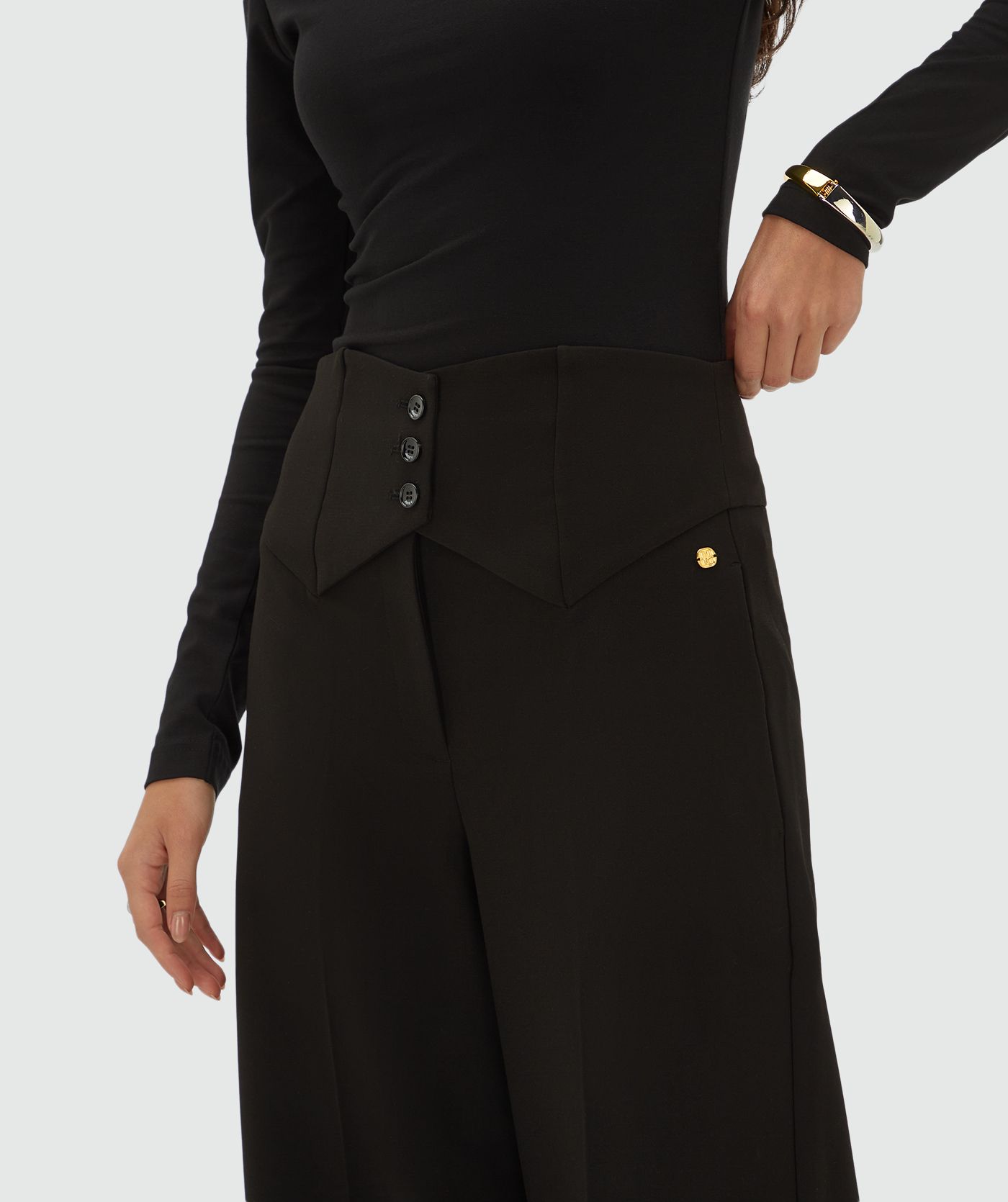JV-PETRA high-rise wide-leg trousers