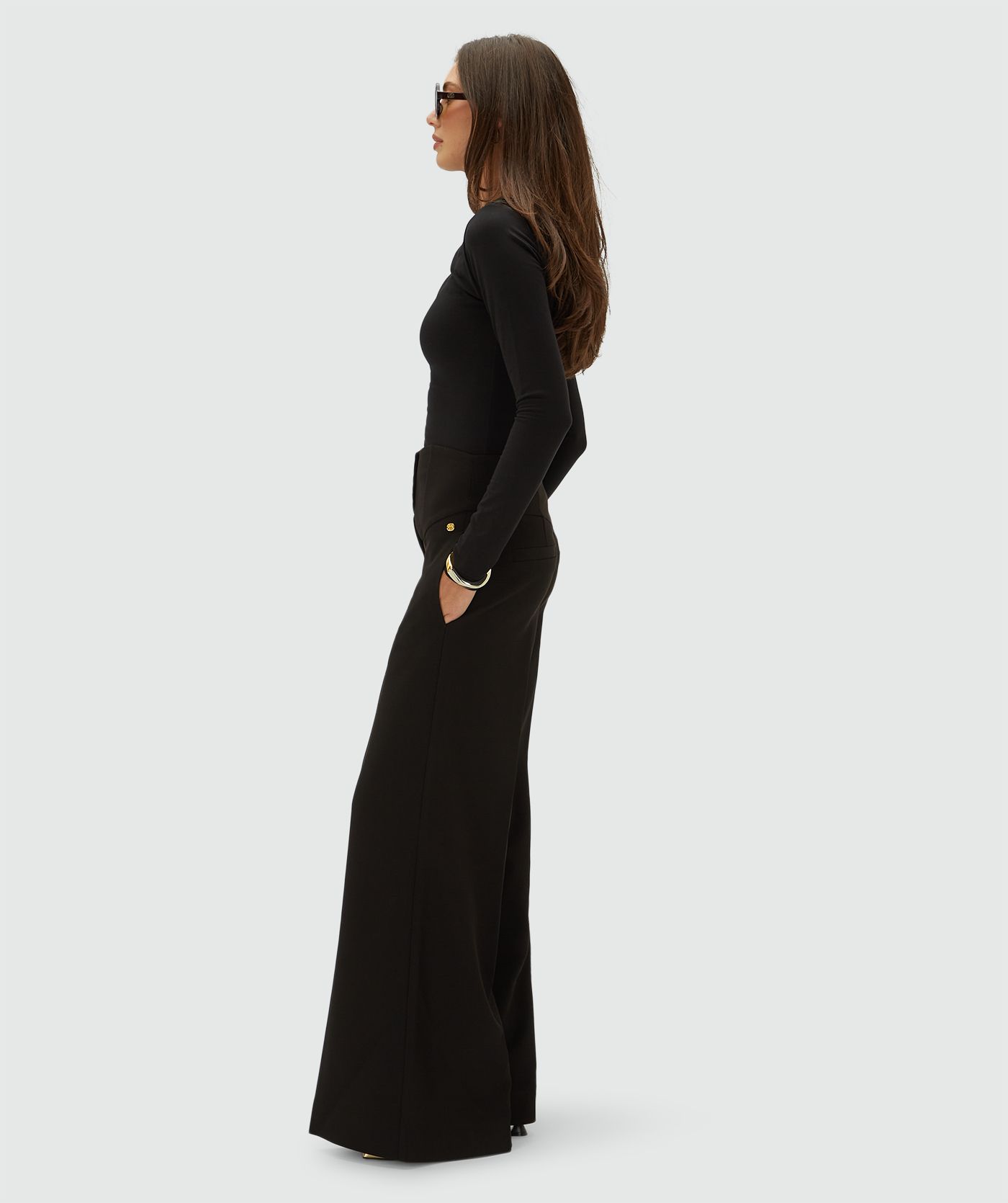 JV-PETRA high-rise wide-leg trousers