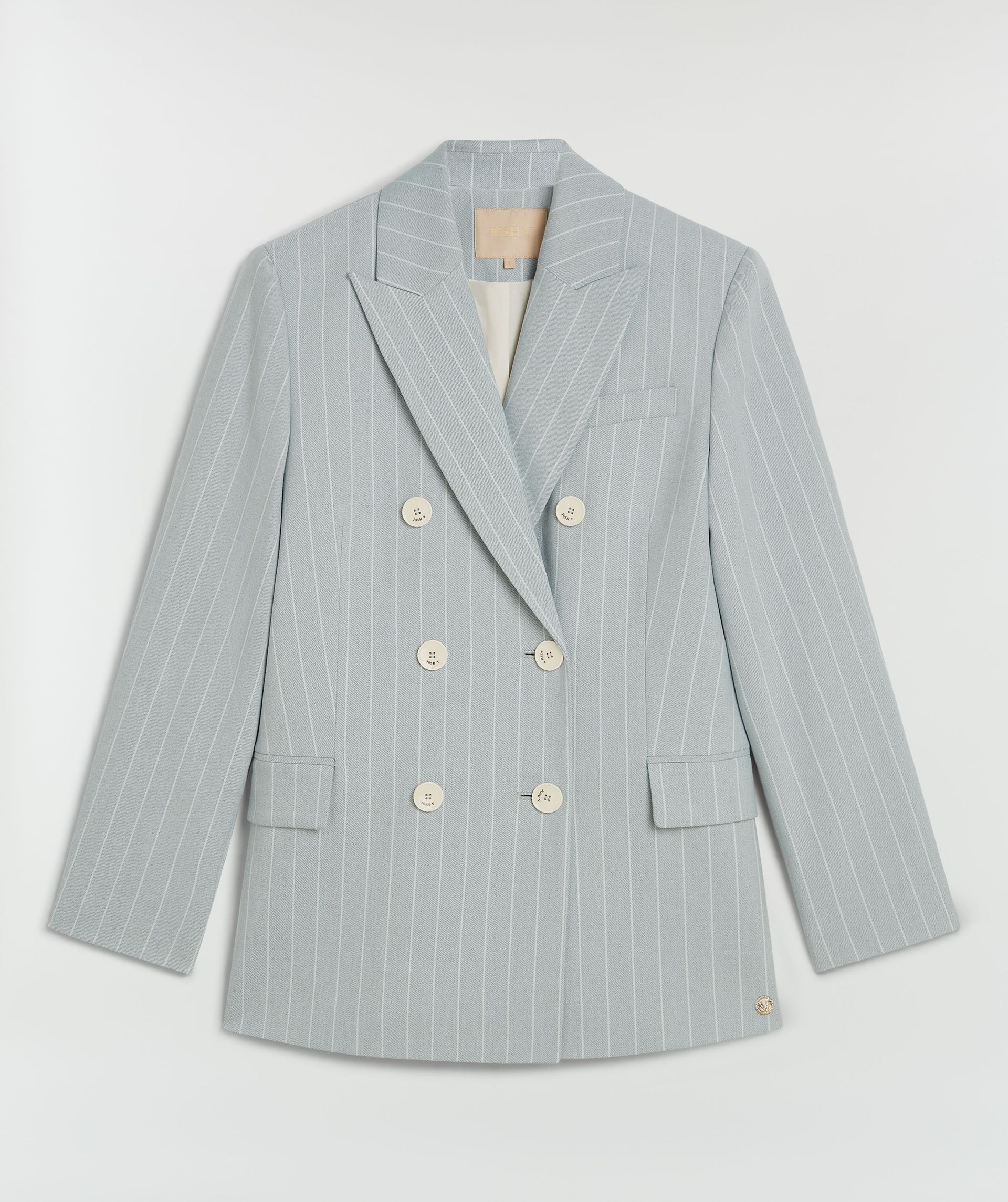 PLEUN regular fit blazer with pinstripe