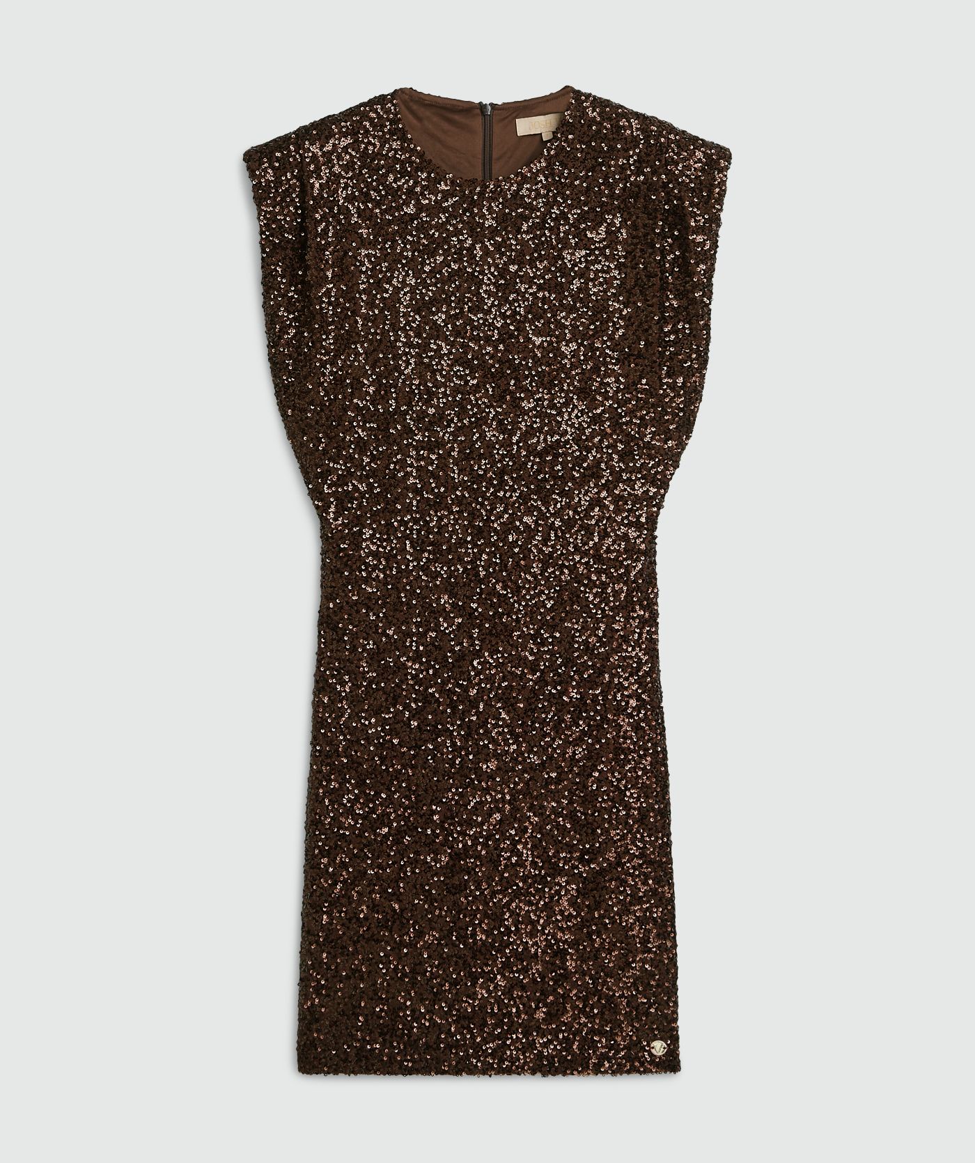 PORTIA fitted jurk met pailletten