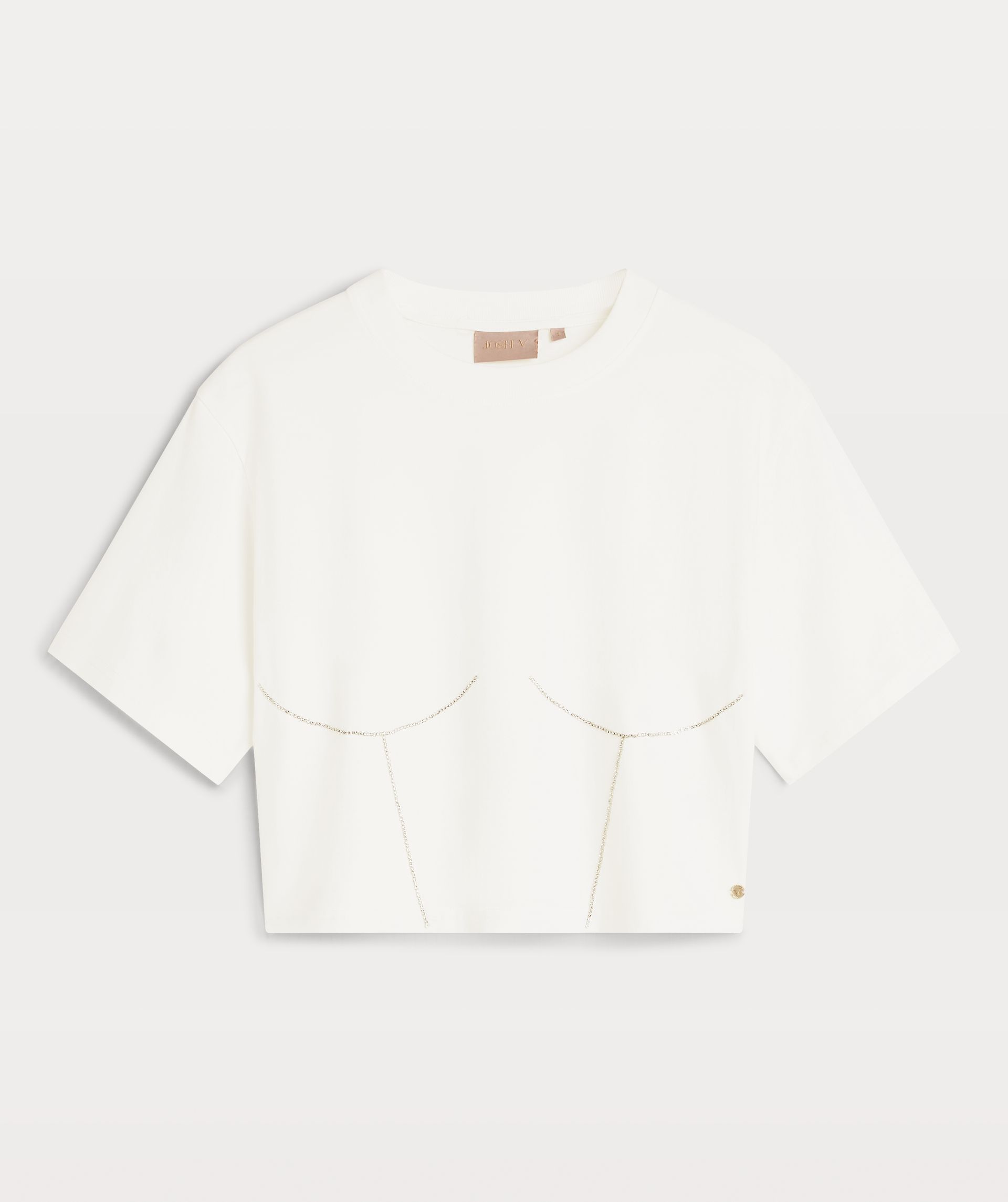 QUINN oversized T-shirt with stones