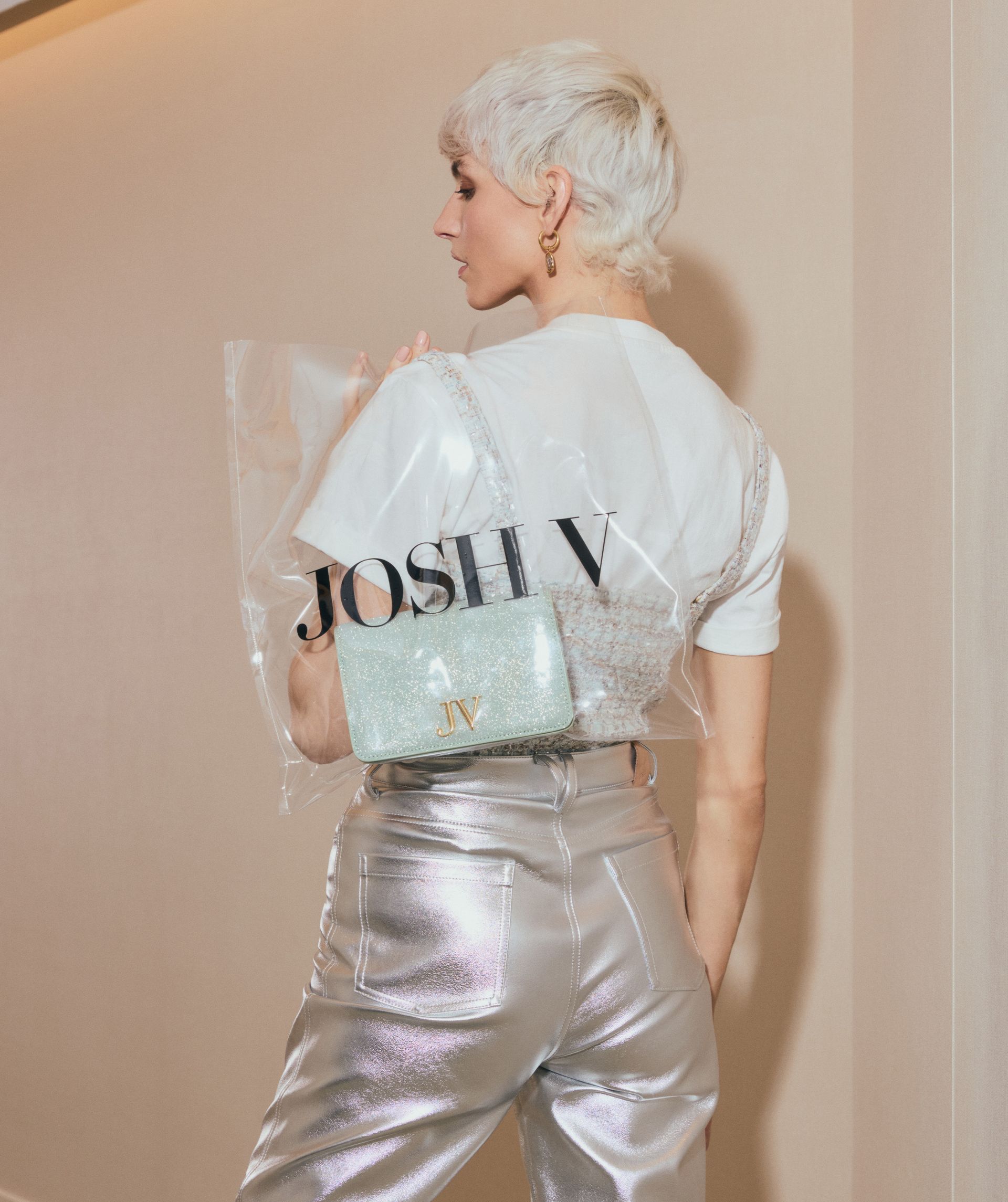 RAIZA crossbody tasche mit glitzer
