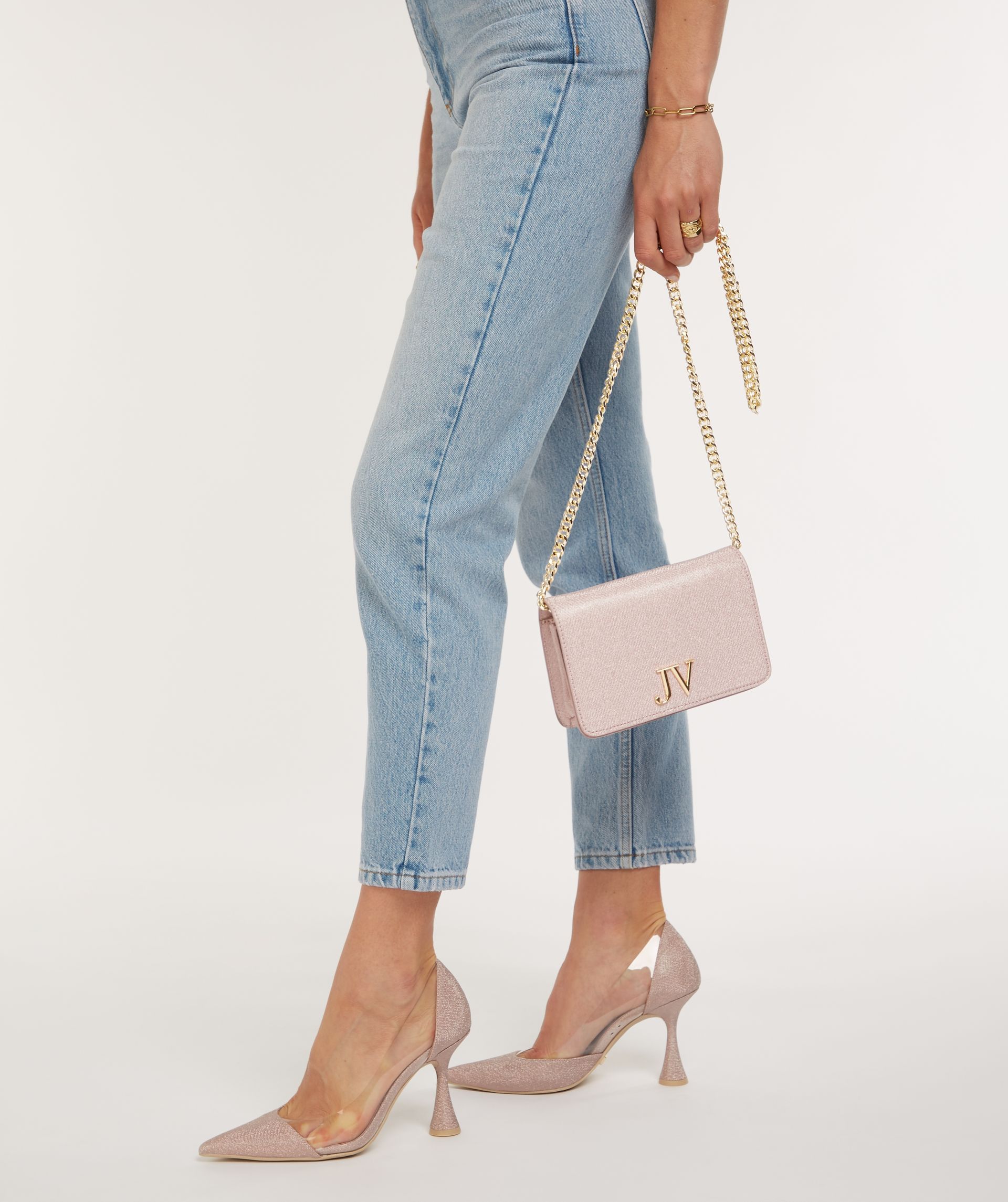 RAIZA crossbody bag with glitter