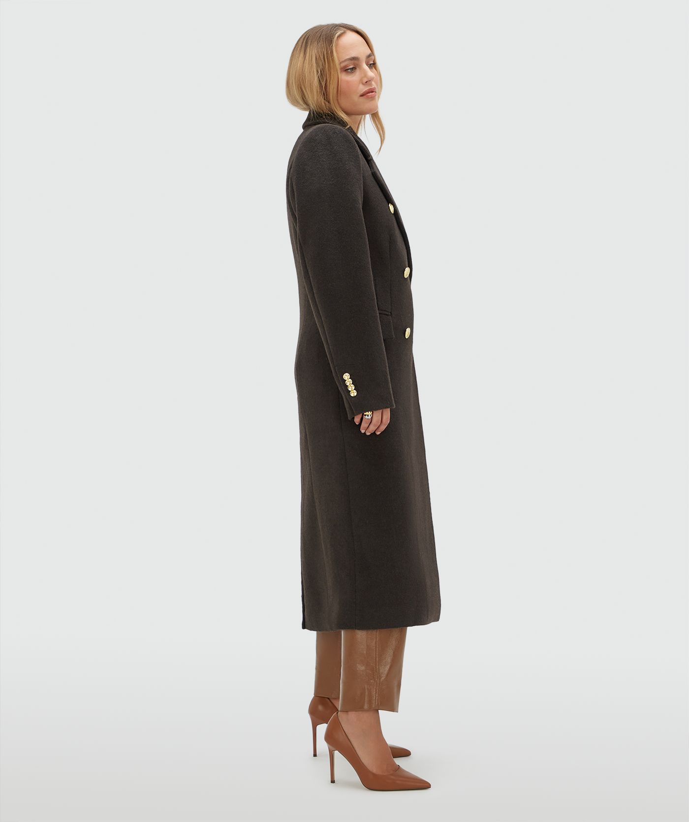 JV-REBECCA regular coat with wool
