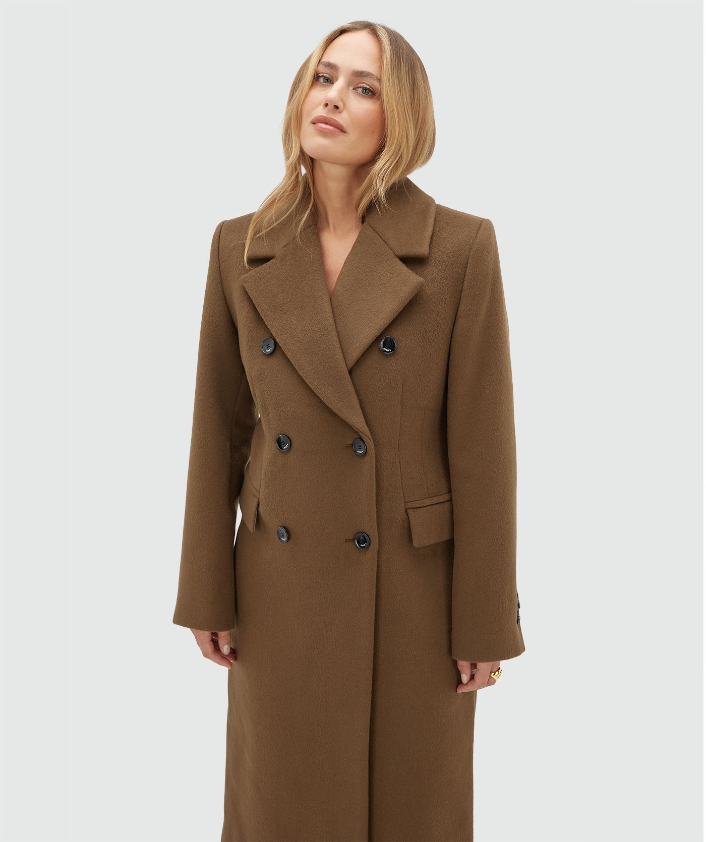 JV-REBECCA regular coat with wool