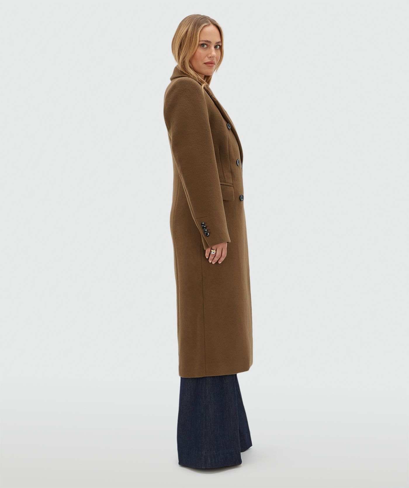 JV-REBECCA regular coat with wool