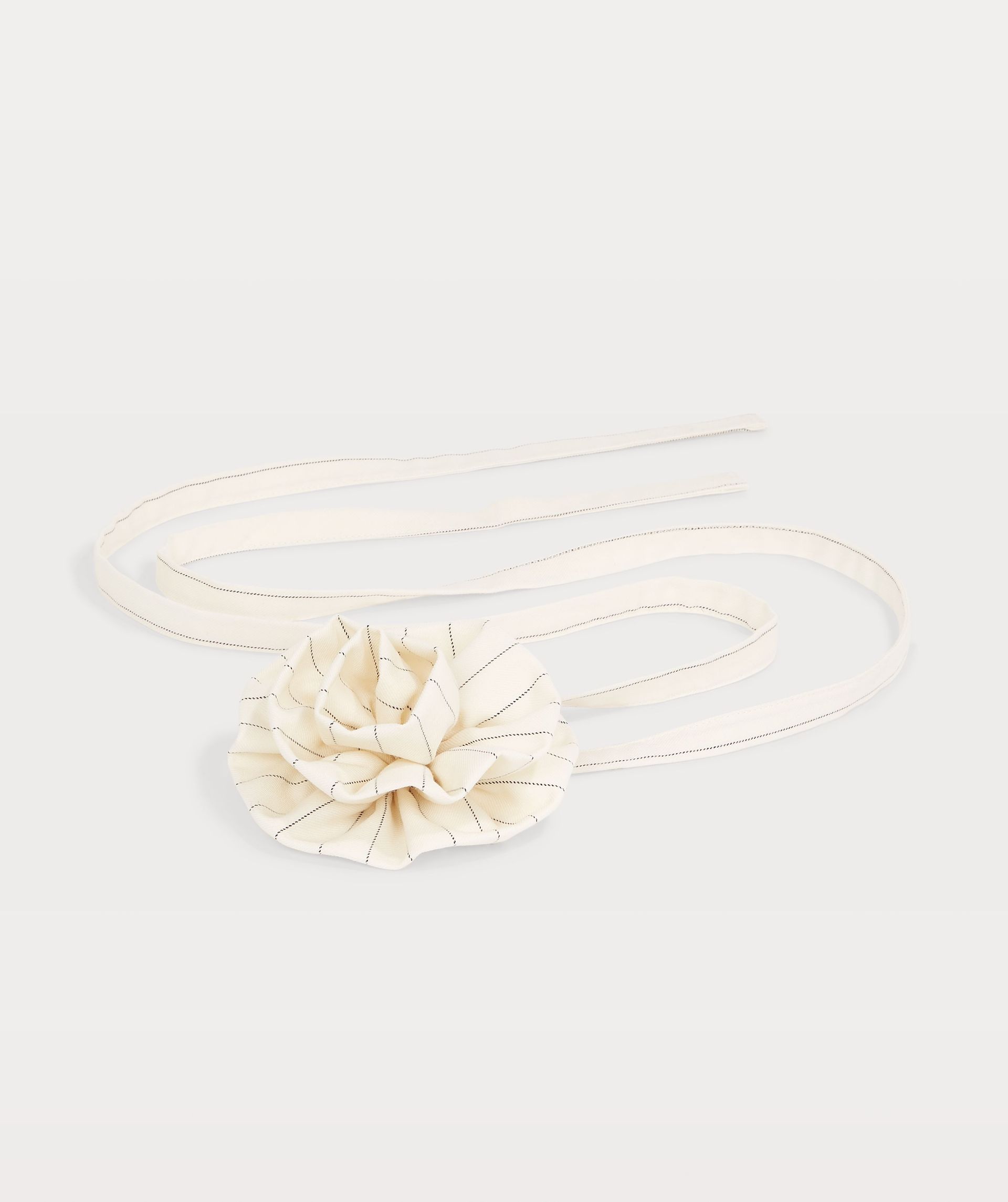 RENIE accessoire met bloem en krijtstreep