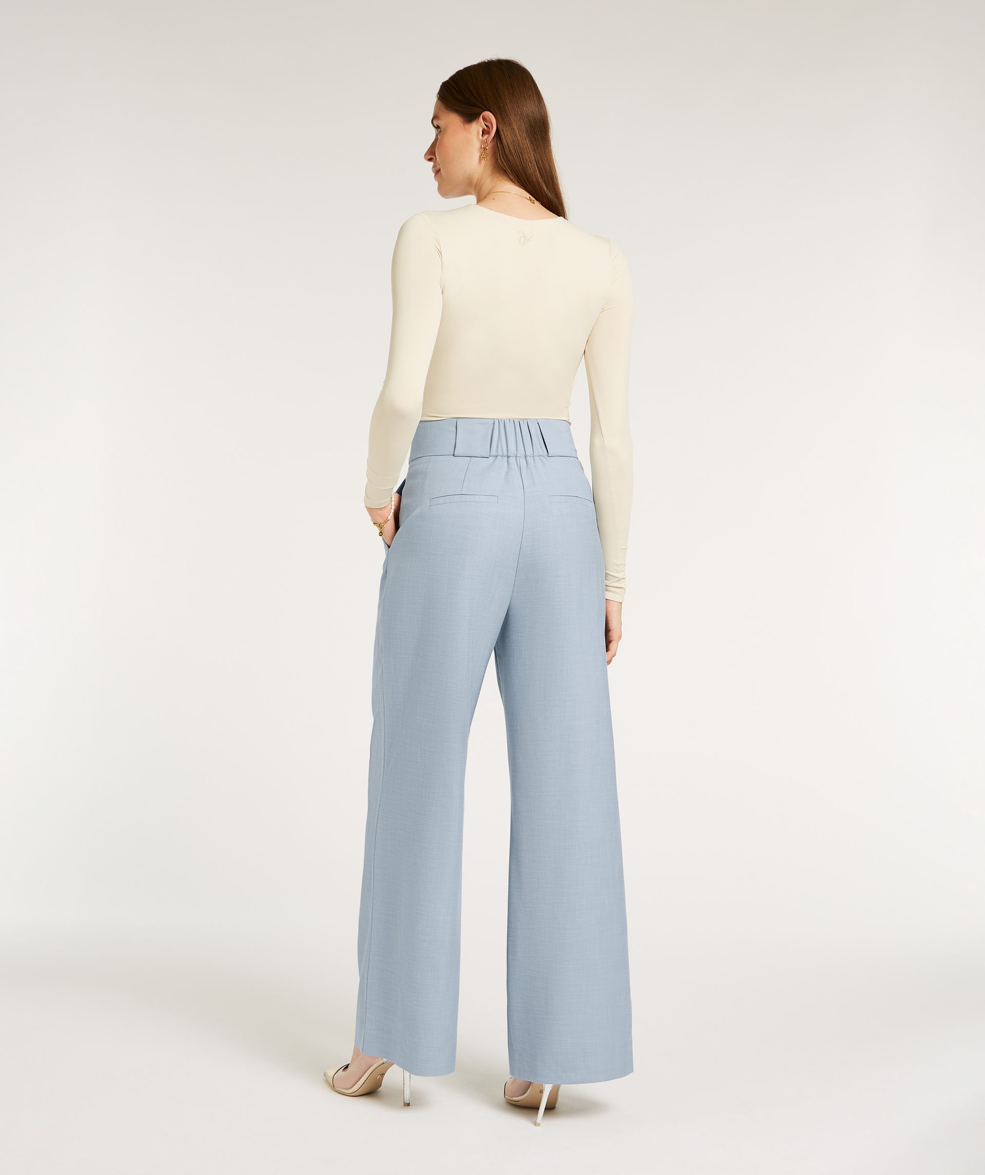 RIVKA high rise ultra wide leg pantalon