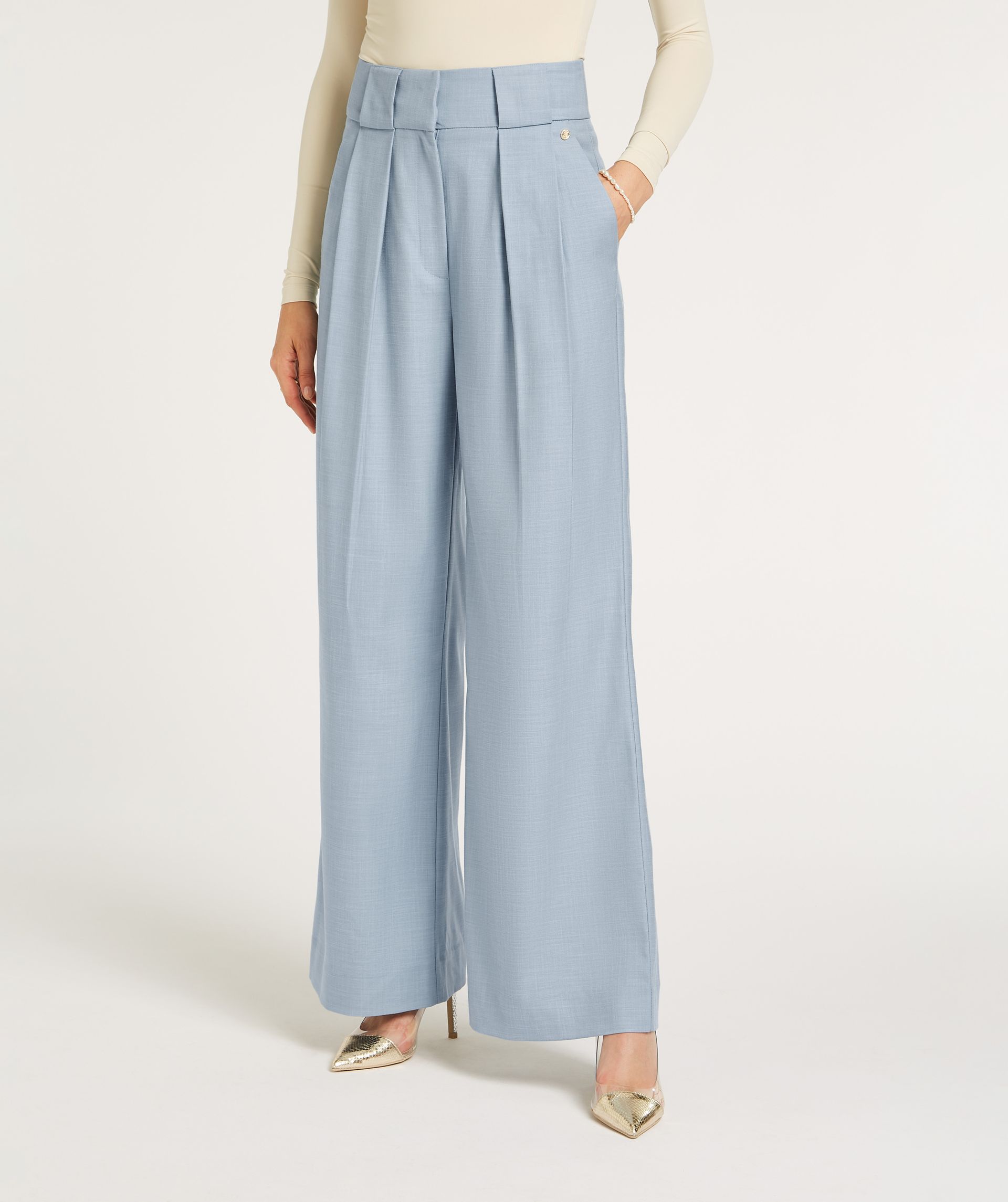 RIVKA high rise ultra wide leg Hose