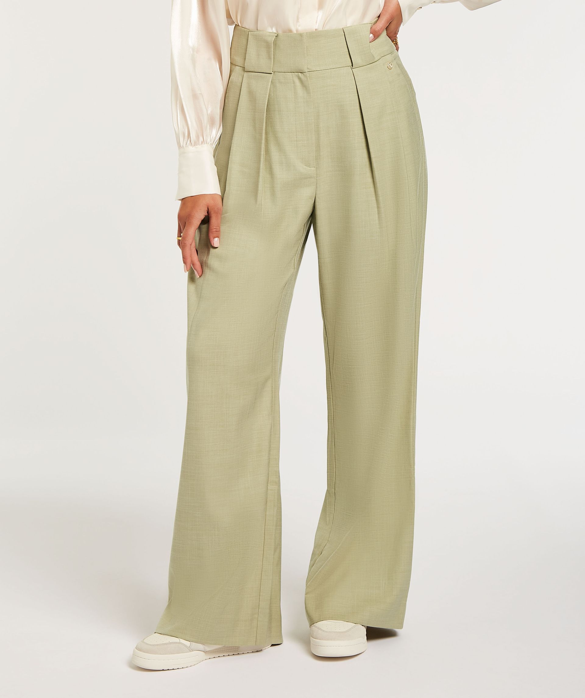 RIVKA high rise ultra wide leg pantalon