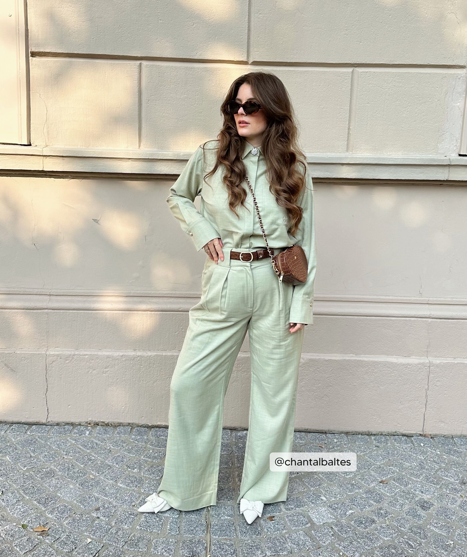 RIVKA high rise ultra wide leg pants