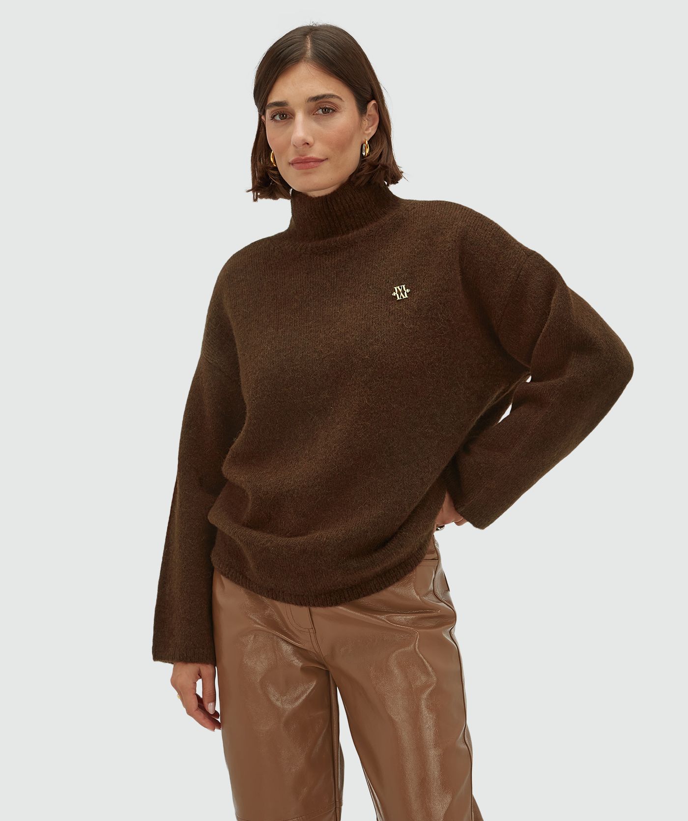 JV-ROELIEN oversized coltrui met wol
