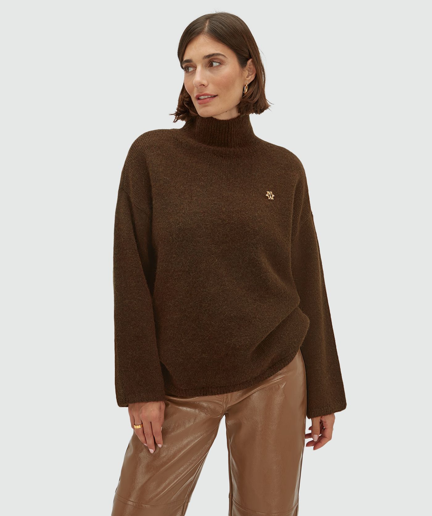 JV-ROELIEN oversized coltrui met wol