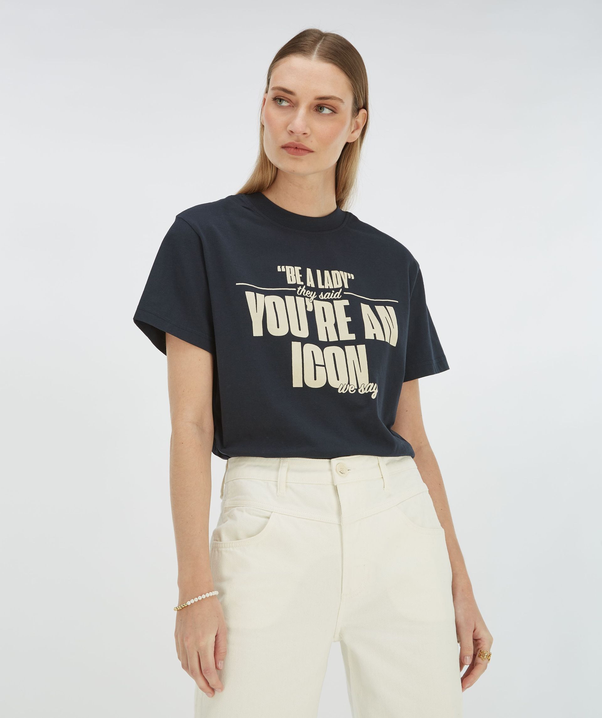ROXY ICONIC oversized T-shirt met opdruk 