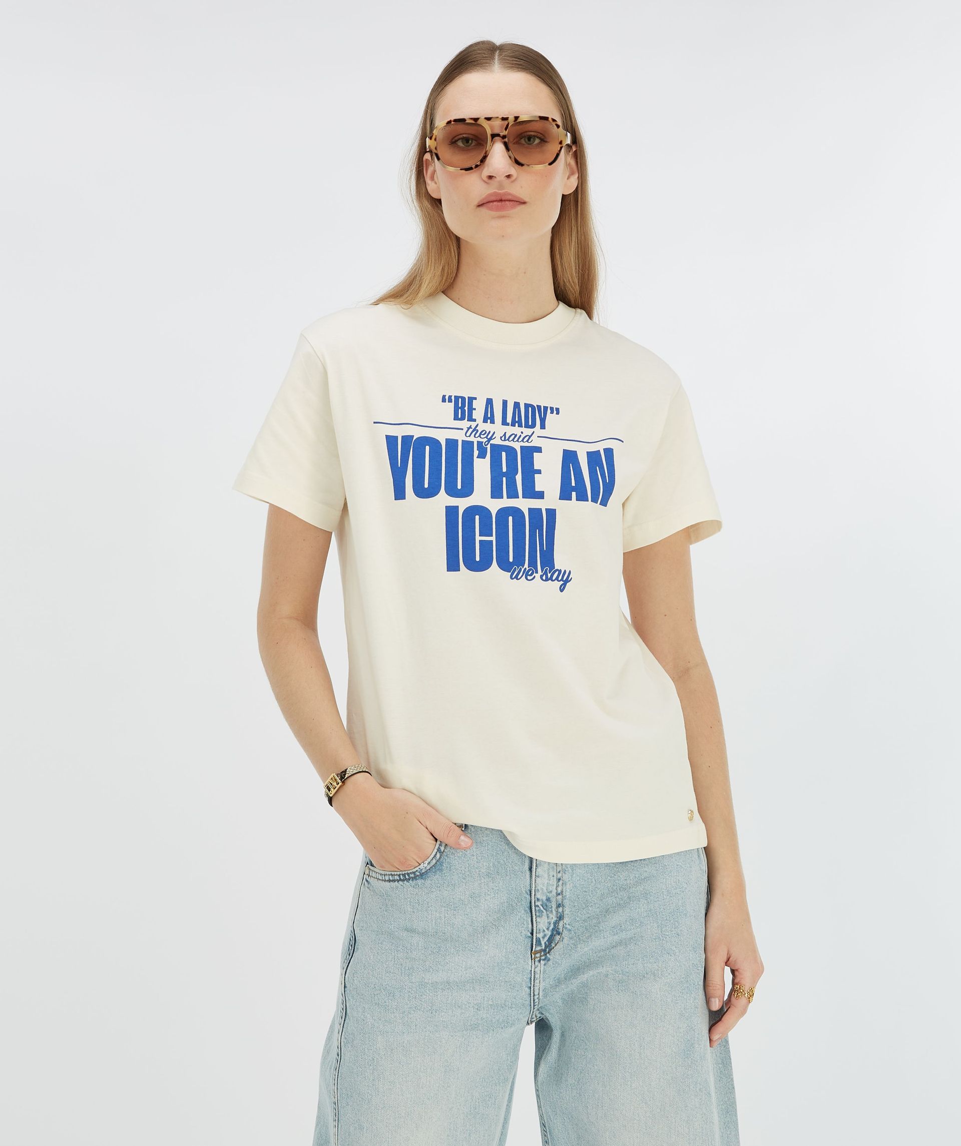 ROXY ICONIC oversized T-shirt met opdruk 