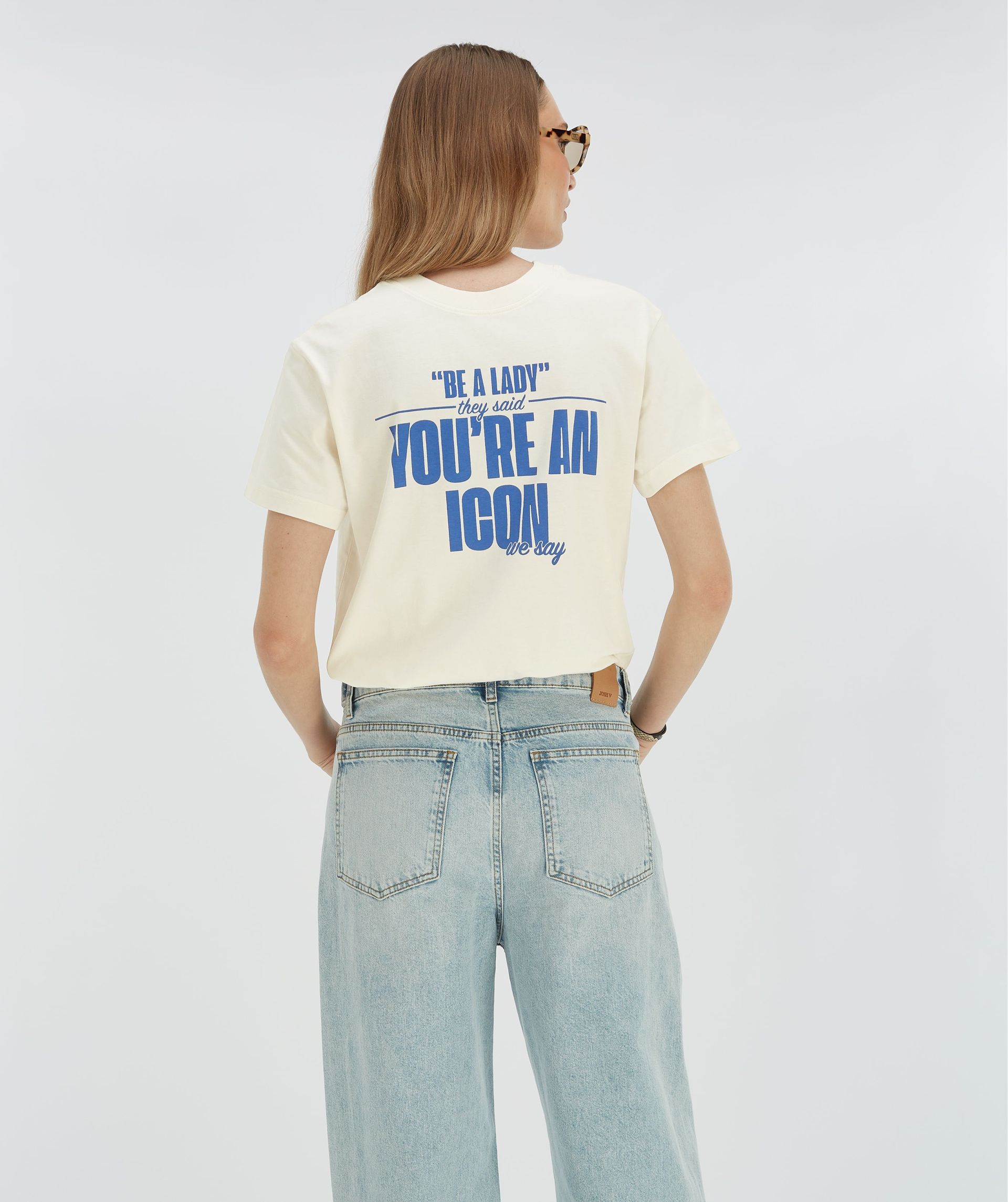 ROXY ICONIC oversized T-shirt met opdruk 