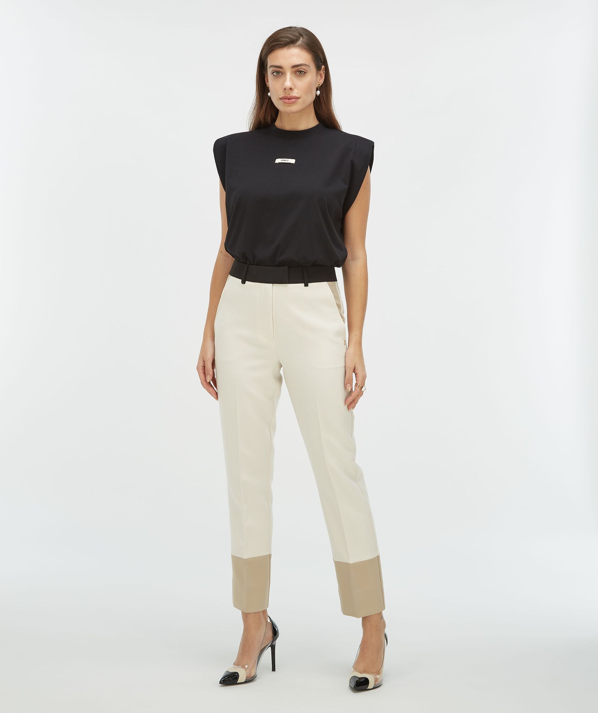 RYKER trousers with contrast effect