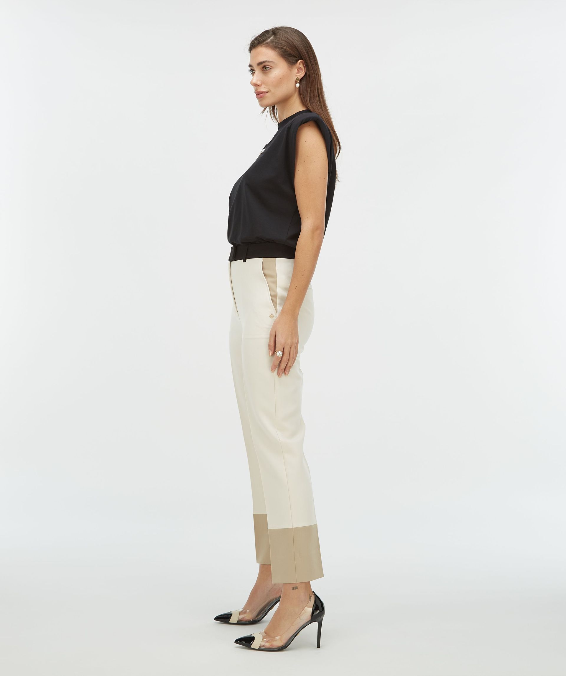 RYKER trousers with contrast effect