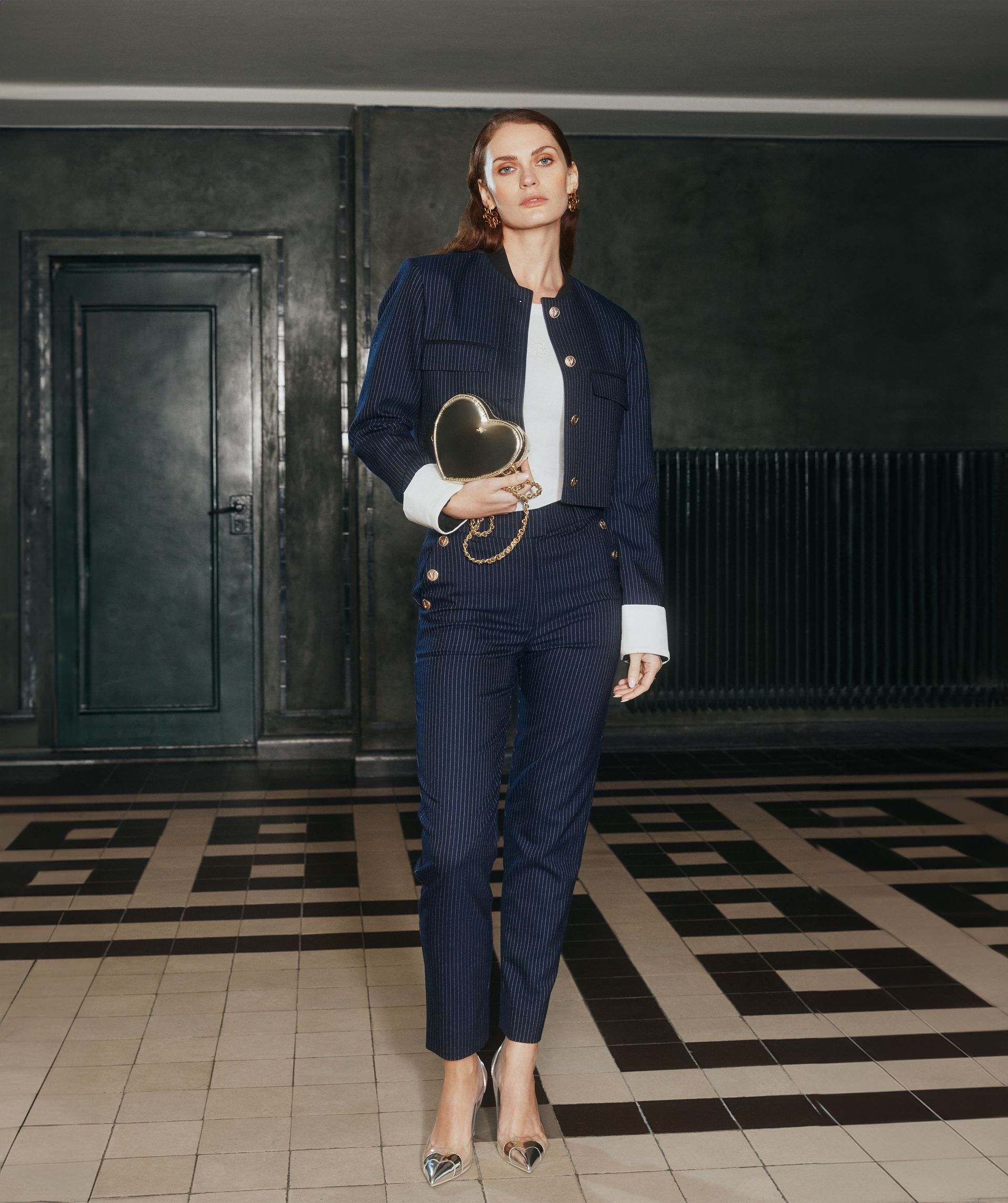 SECILIA mid rise slim taillored pantalon