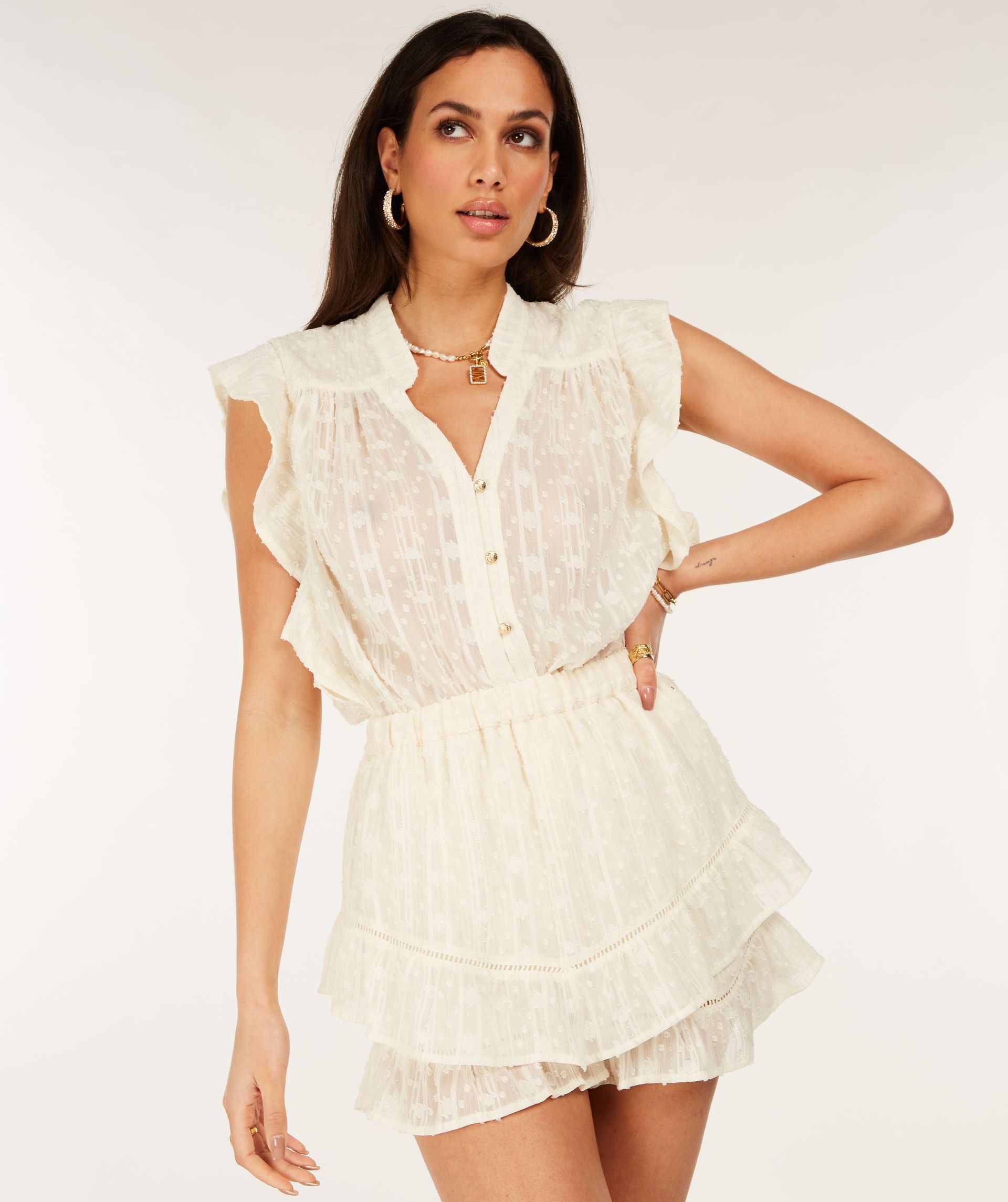 SHARINA Shorts with lurex