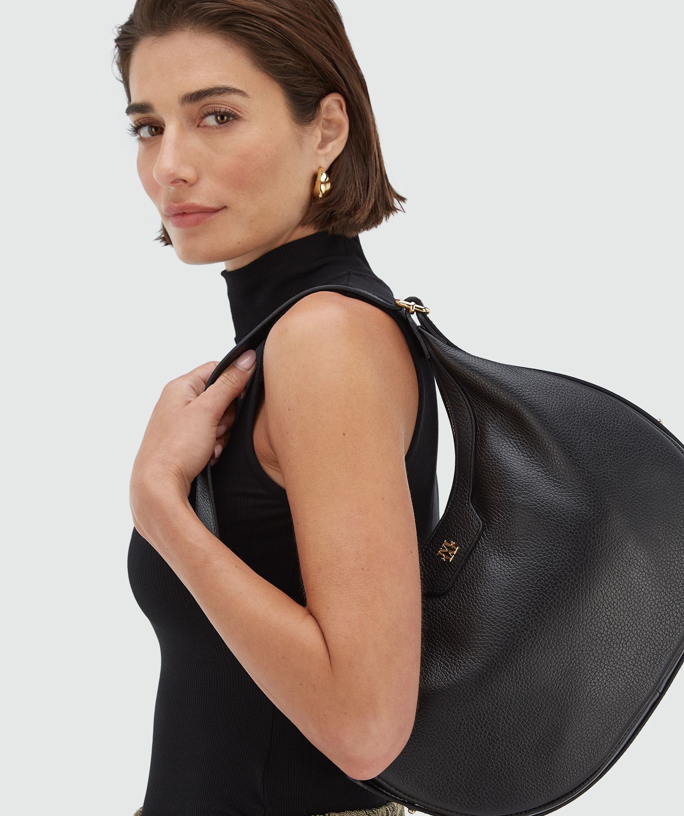 SHEIDA leather shoulder bag