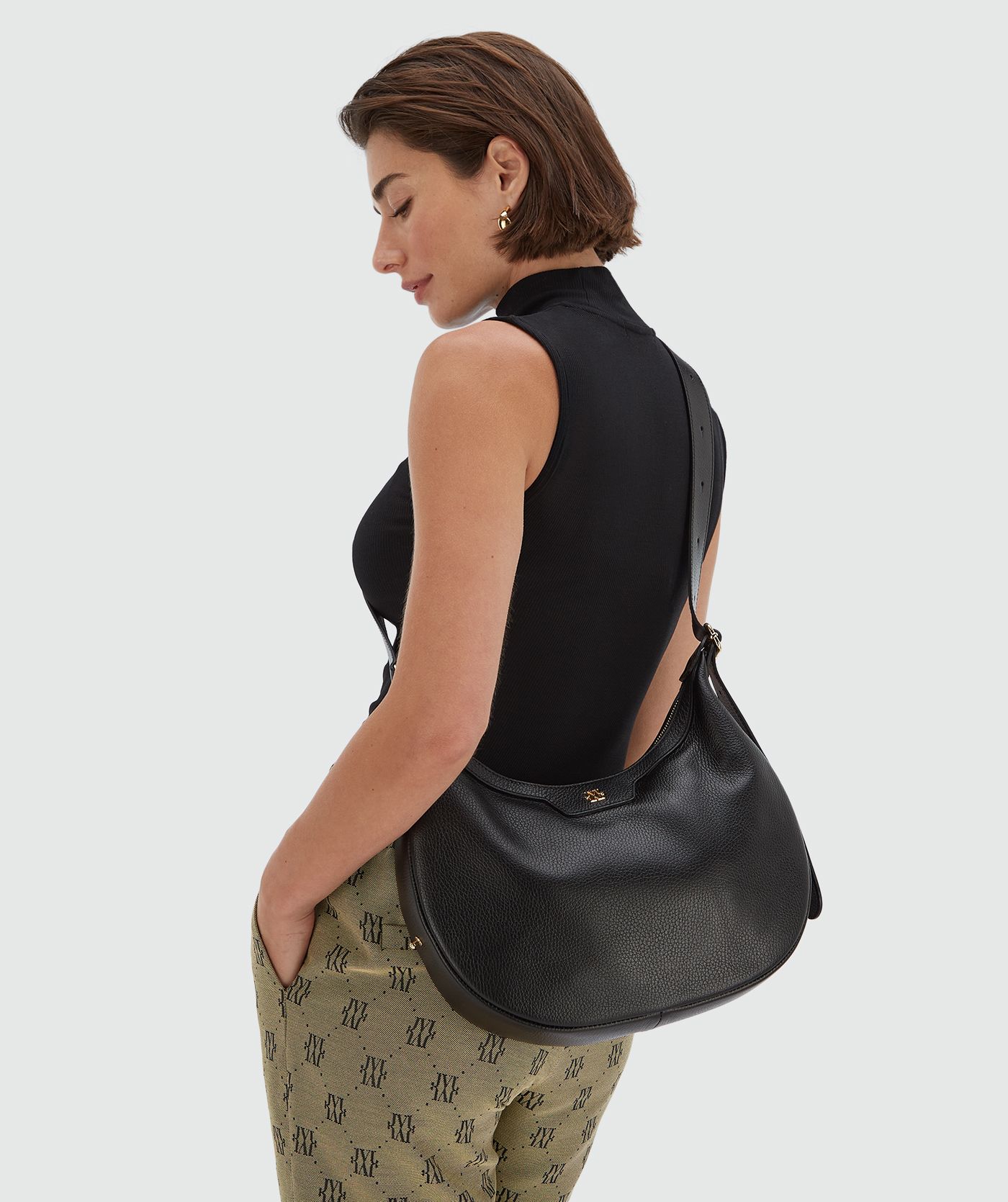 SHEIDA leather shoulder bag