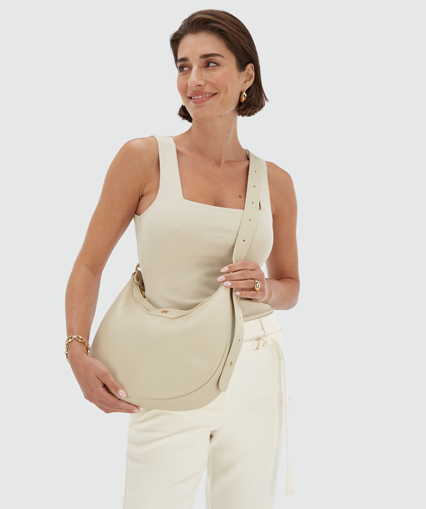 SHEIDA leather shoulder bag
