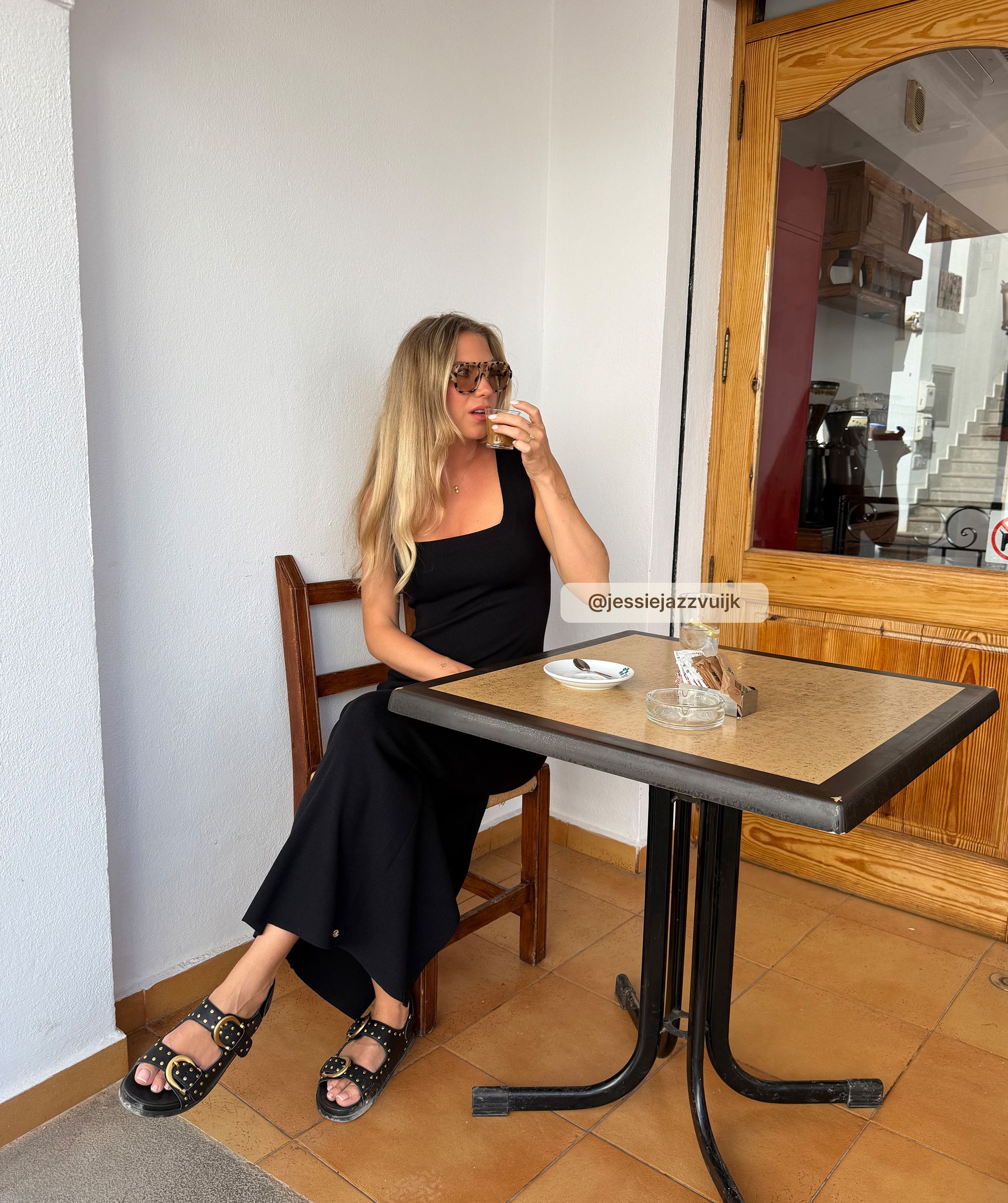 SHELLY fitted maxi dress