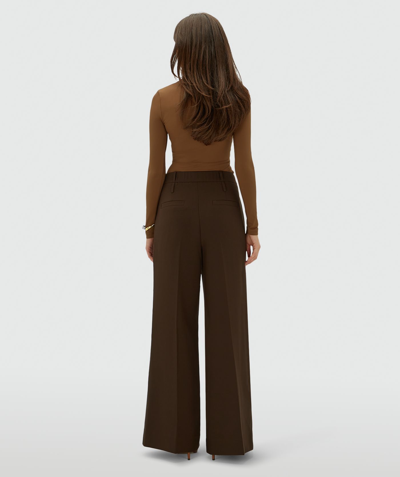 JV-SKY high-rise wide-leg trousers