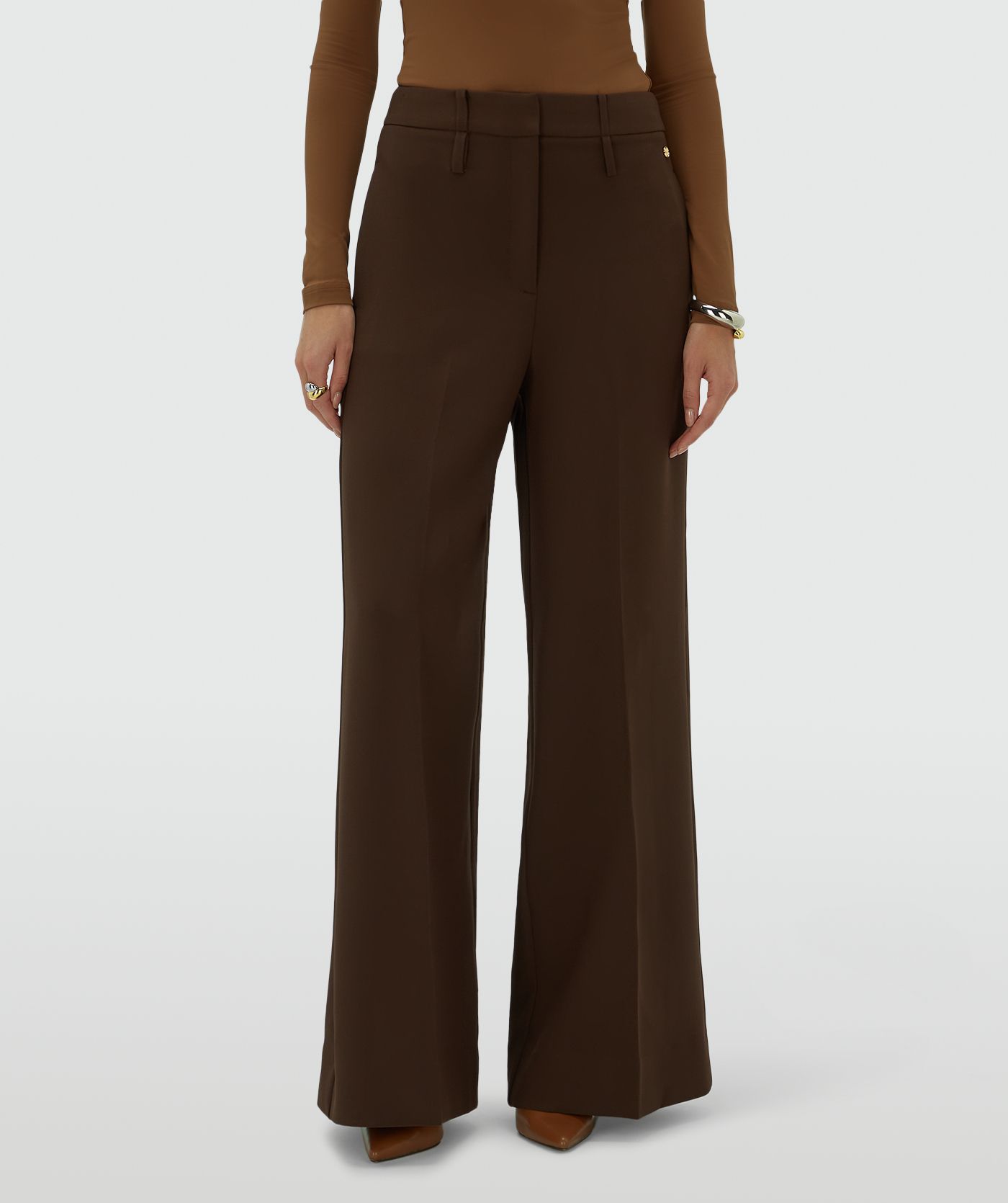 JV-SKY high-rise wide-leg trousers