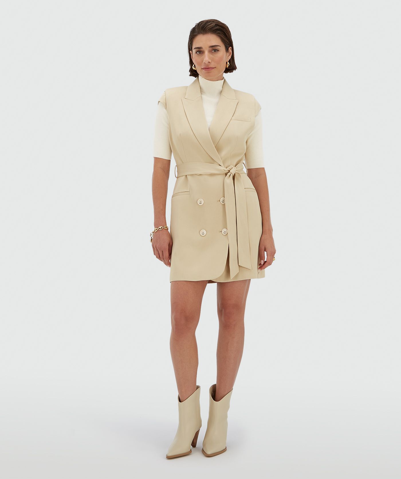 STERRIN relaxed fit blazer dress