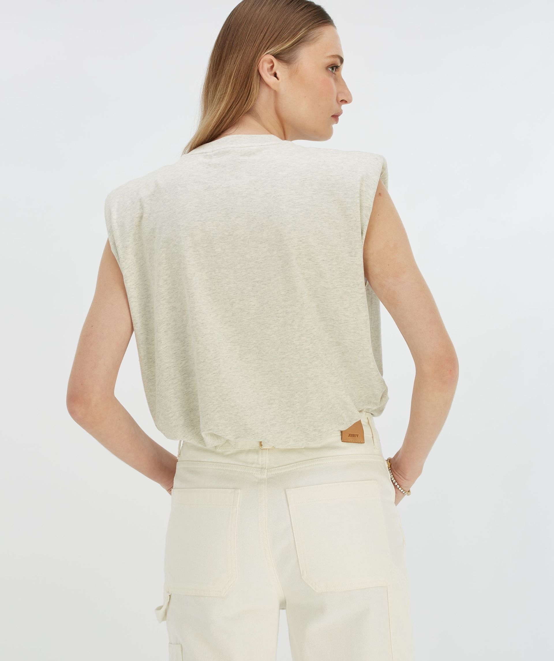 SUE T-shirt met schoudervulling