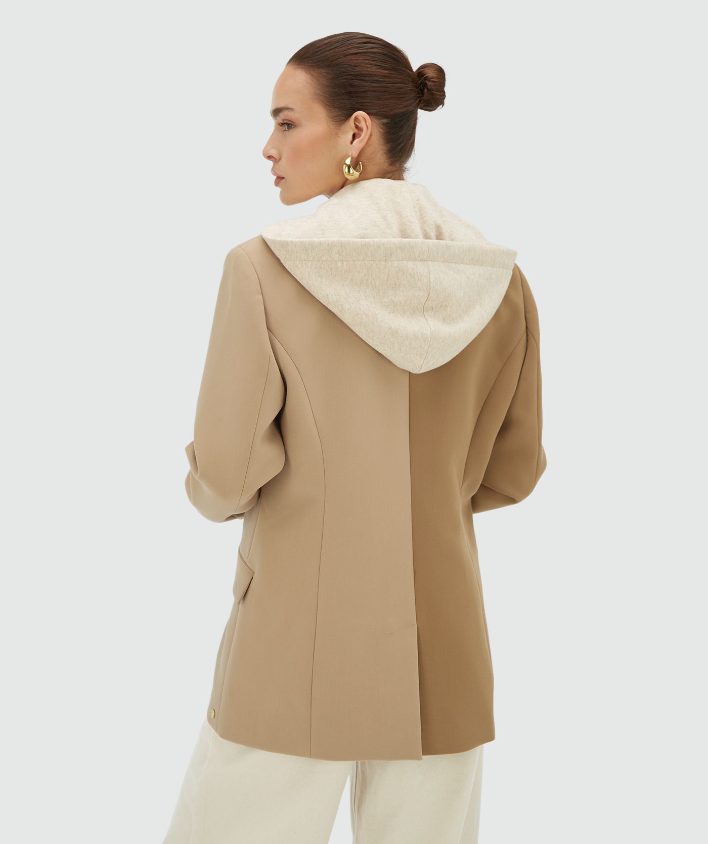 SUUS HOODIE oversized two-tone blazer