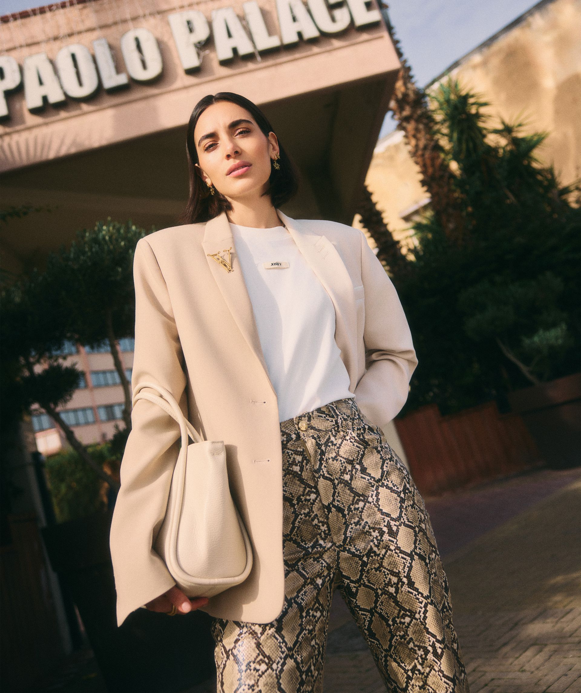 SUUS oversized zweifarbiger Herrenblazer