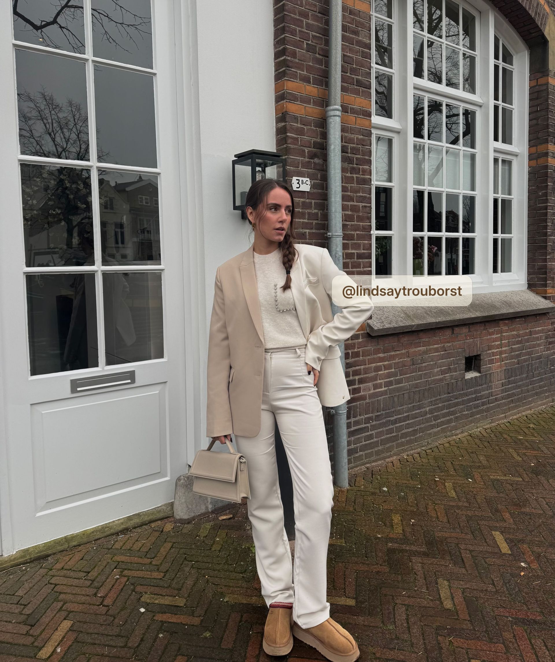 SUUS oversized zweifarbiger Herrenblazer