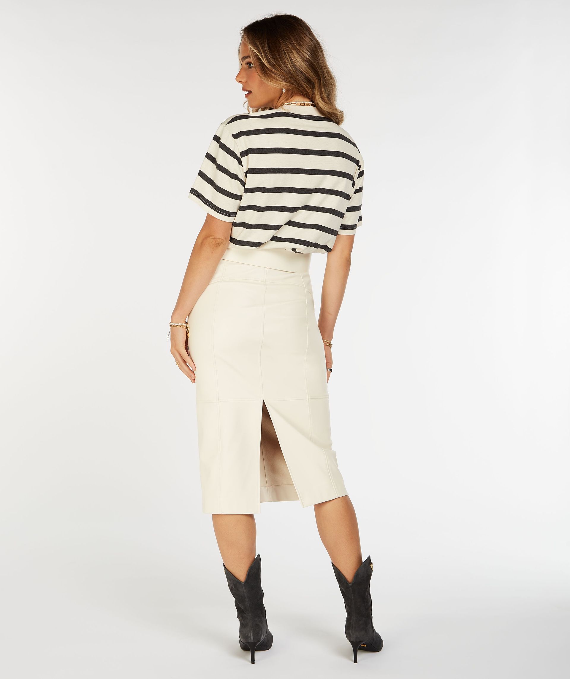 TEDDY STRIPE LETTERS T-shirt